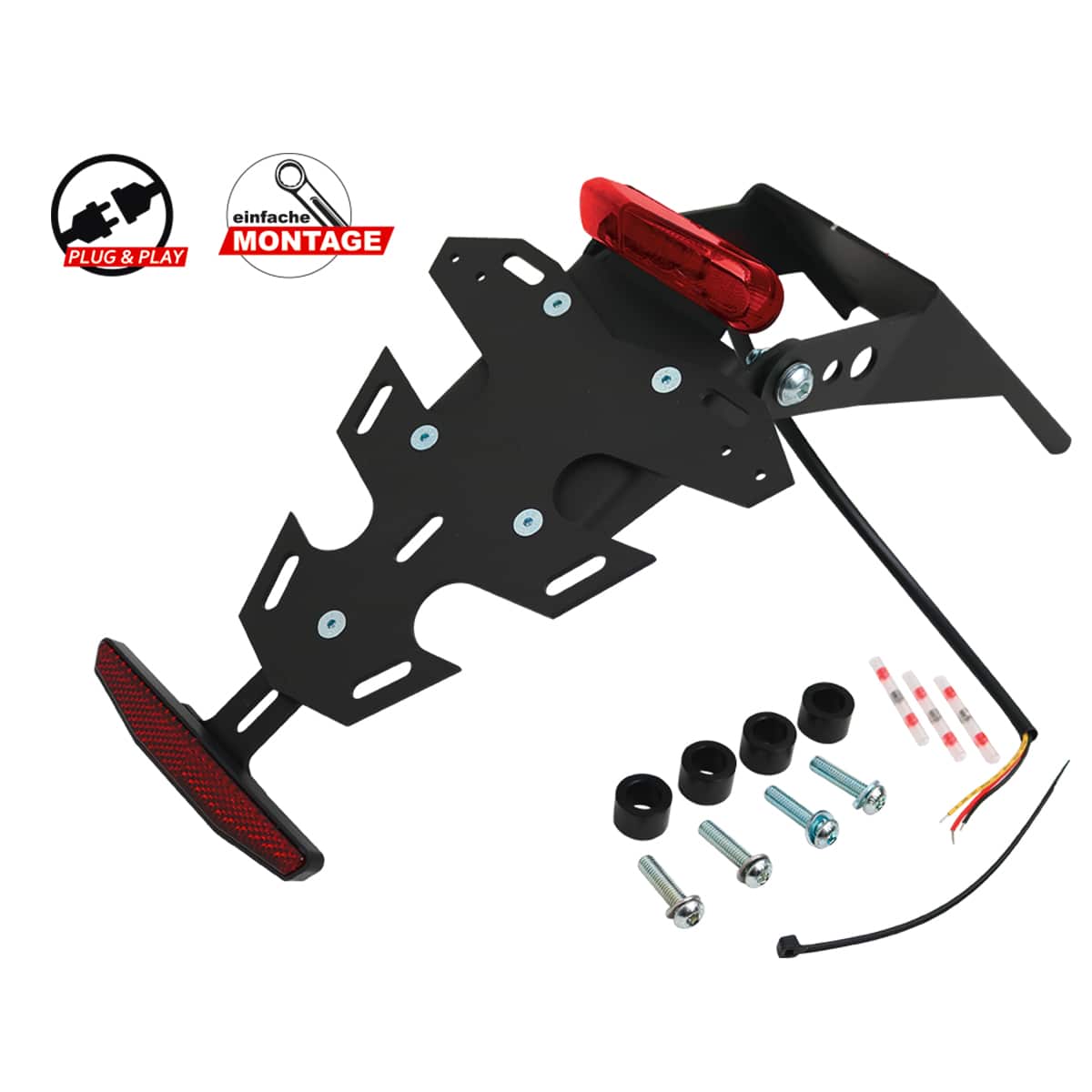 Mizu Kennzeichenhalter Plug & Play für Suzuki GSX-8T/TT - Motorradteile & Ersatzteile - Anbauteile
