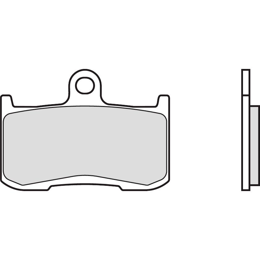 Brembo Bremsbeläge Sintermetall 07KA23.SA vorne 69,2x49,5x7mm - Motorradteile & Ersatzteile - Bremsen