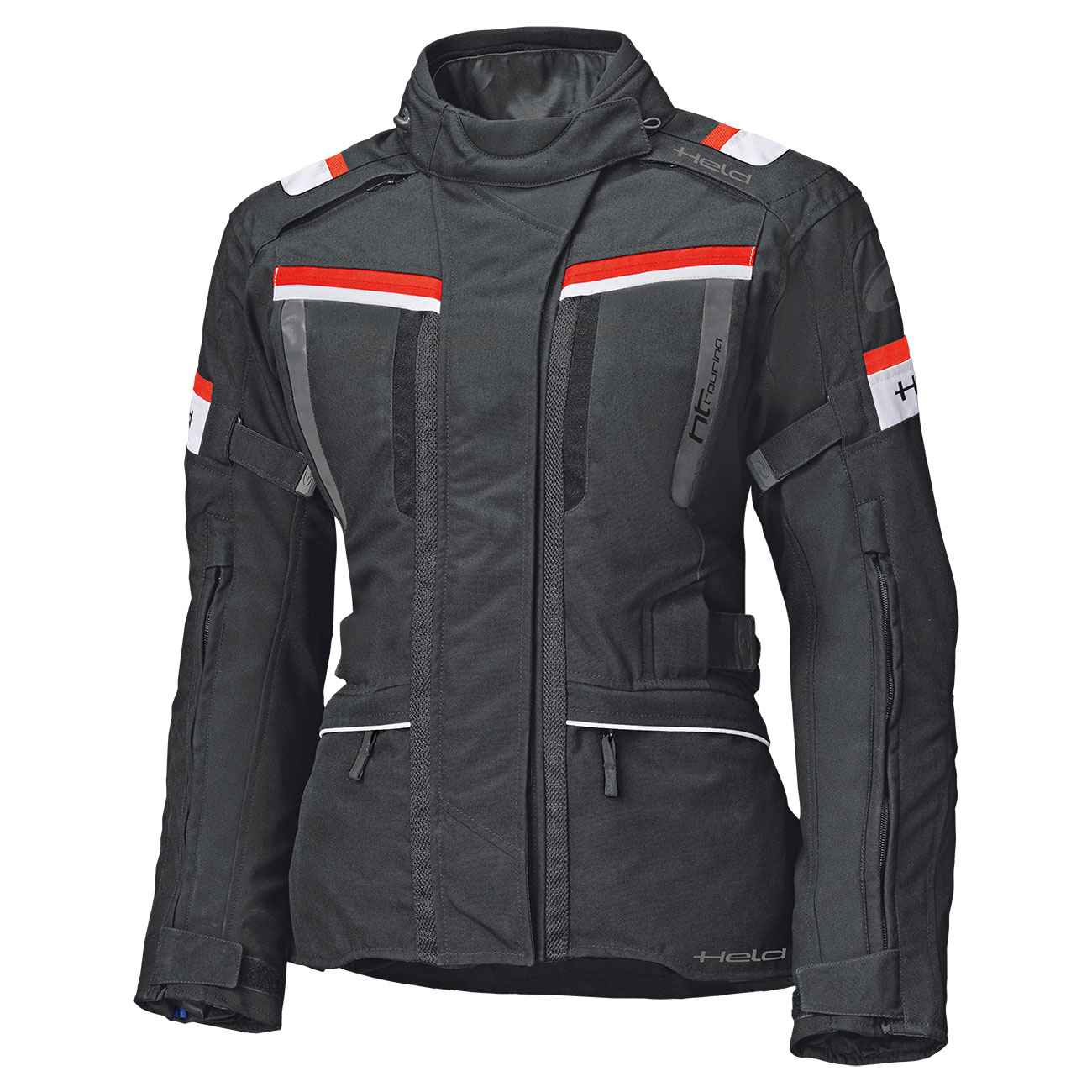 Held Tourino Top Damen Textiljacke schwarz/rot 3XL - Motorradbekleidung - Touring Motorradbekleidung
