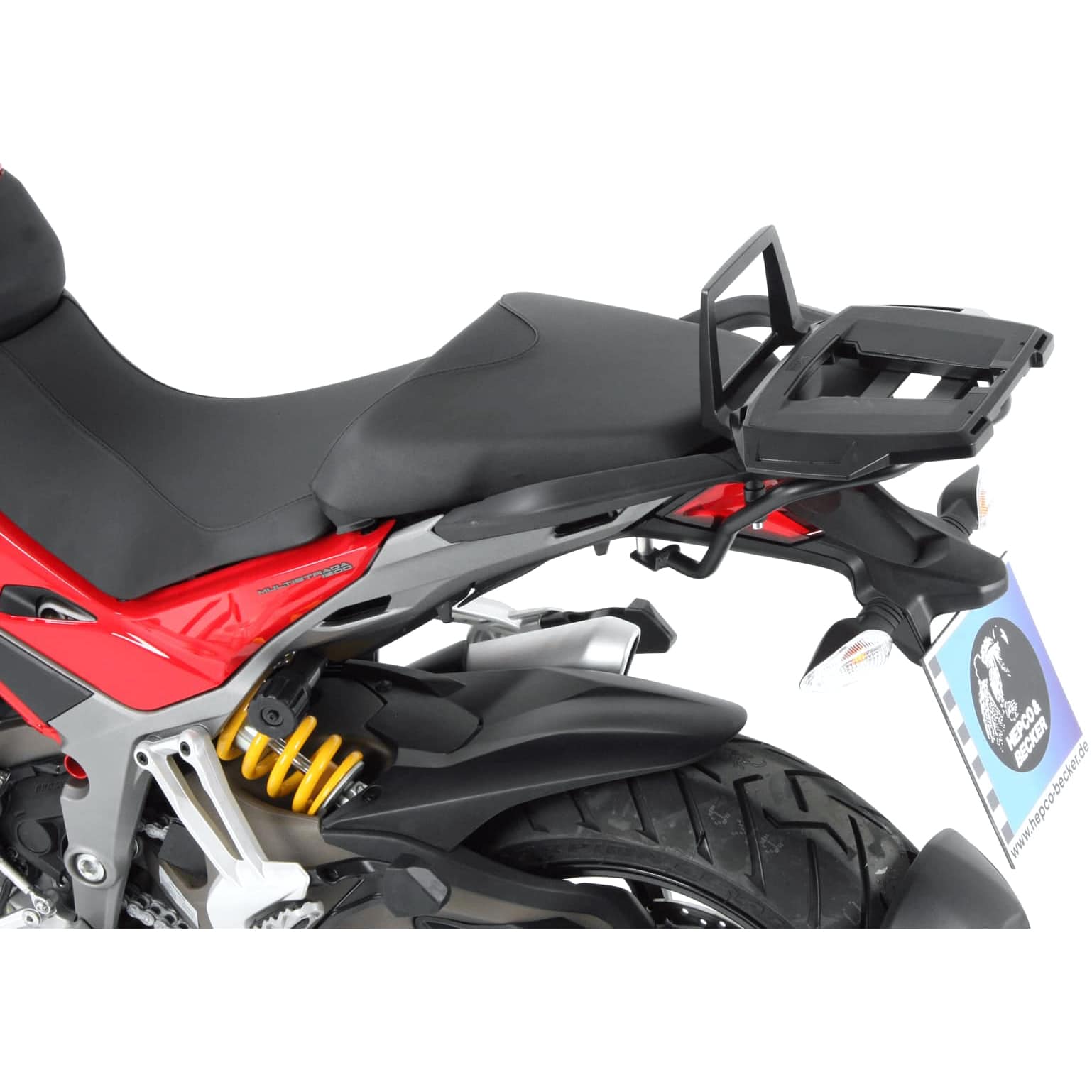 Hepco & Becker Alurack Gepäckbrücke schwarz für Multistrada 1200 2015-2017 - Motorradzubehör - Motorradgepäck