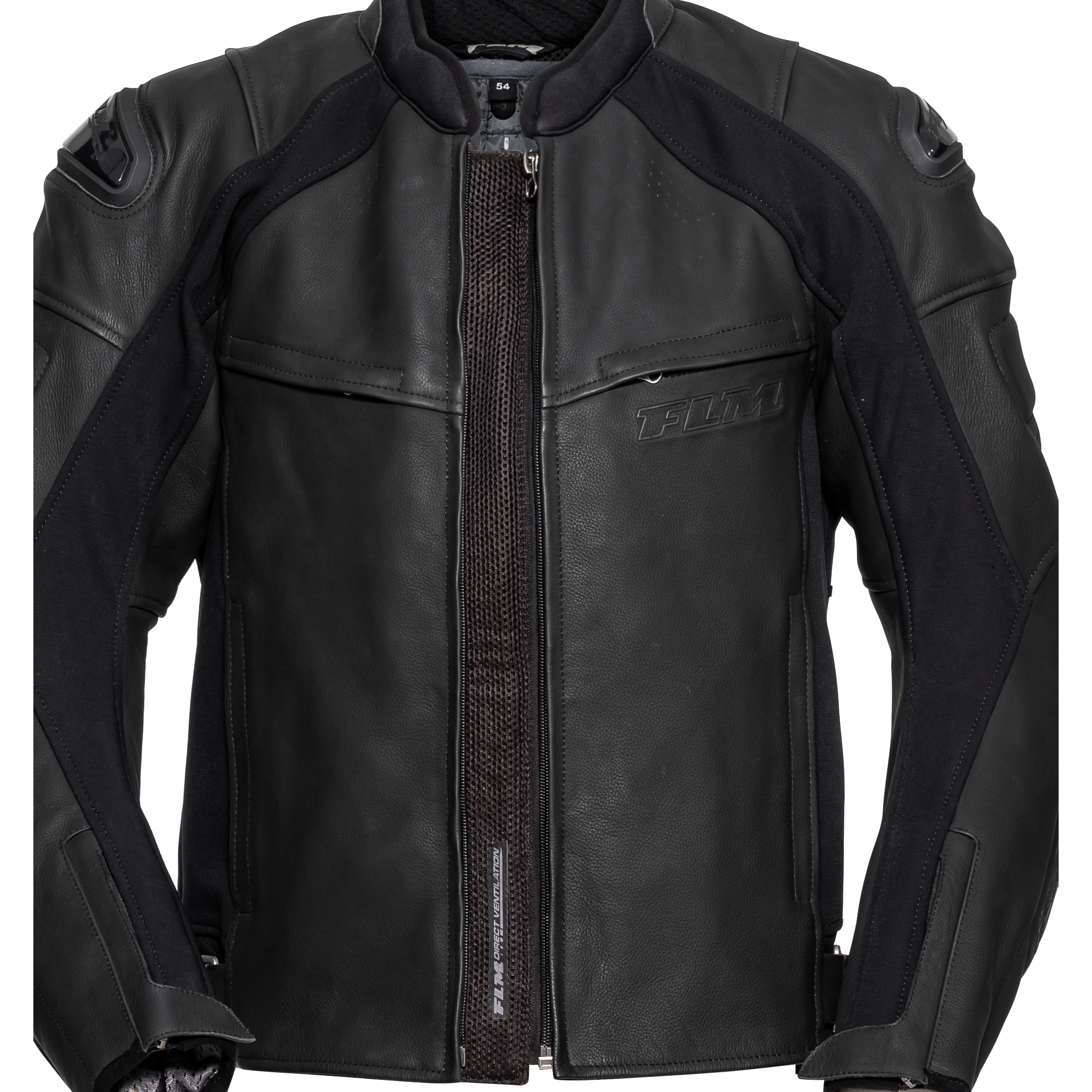 FLM-Brooklands Lederkombijacke schwarz 48-1005931999001305
