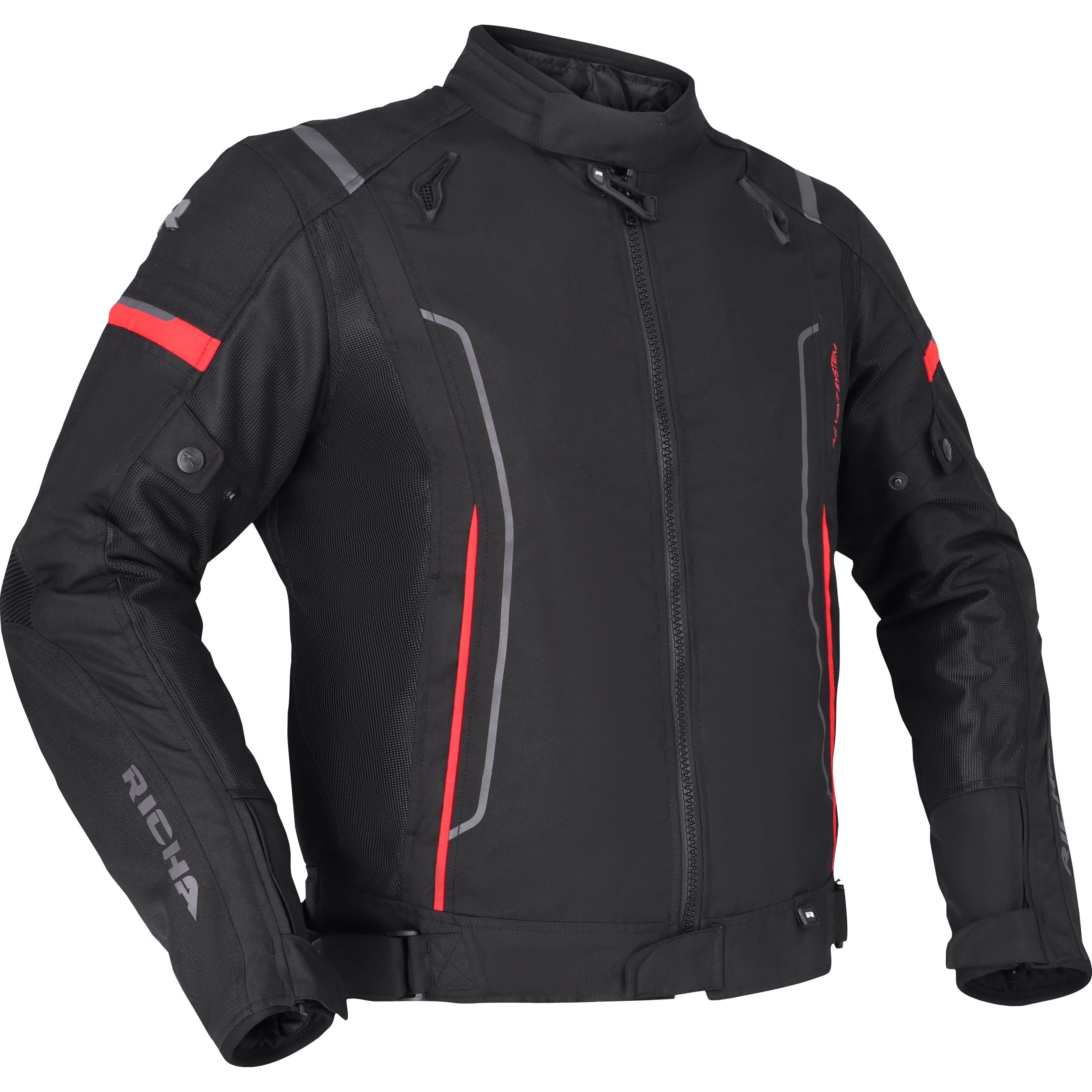 Richa-Airstream 3 Textiljacke schwarz/rot XXL-2017401999002012