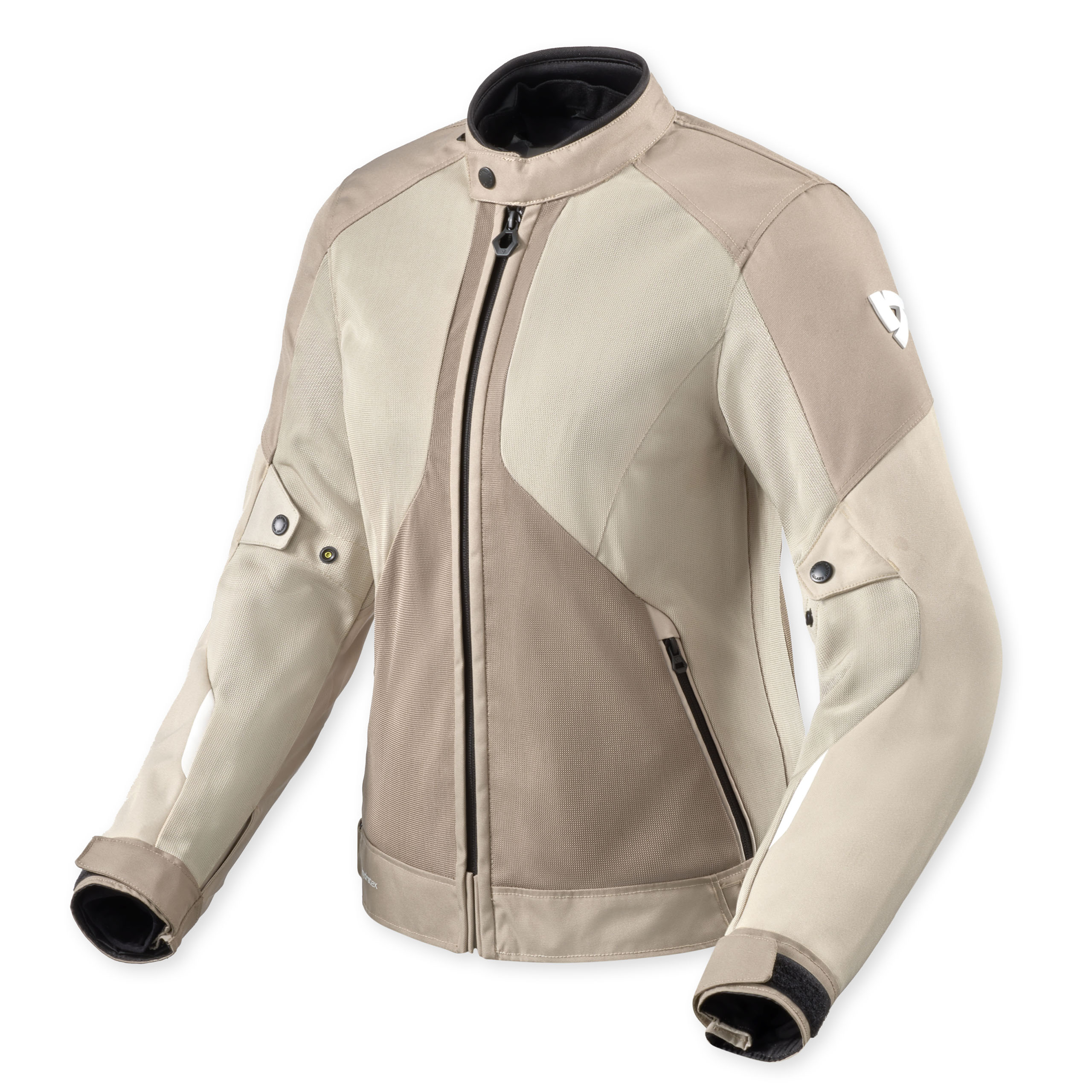 REV'IT! Torque 3 H2O Damen Jacke sand/weiß 36 - Motorradbekleidung - Touring Motorradbekleidung