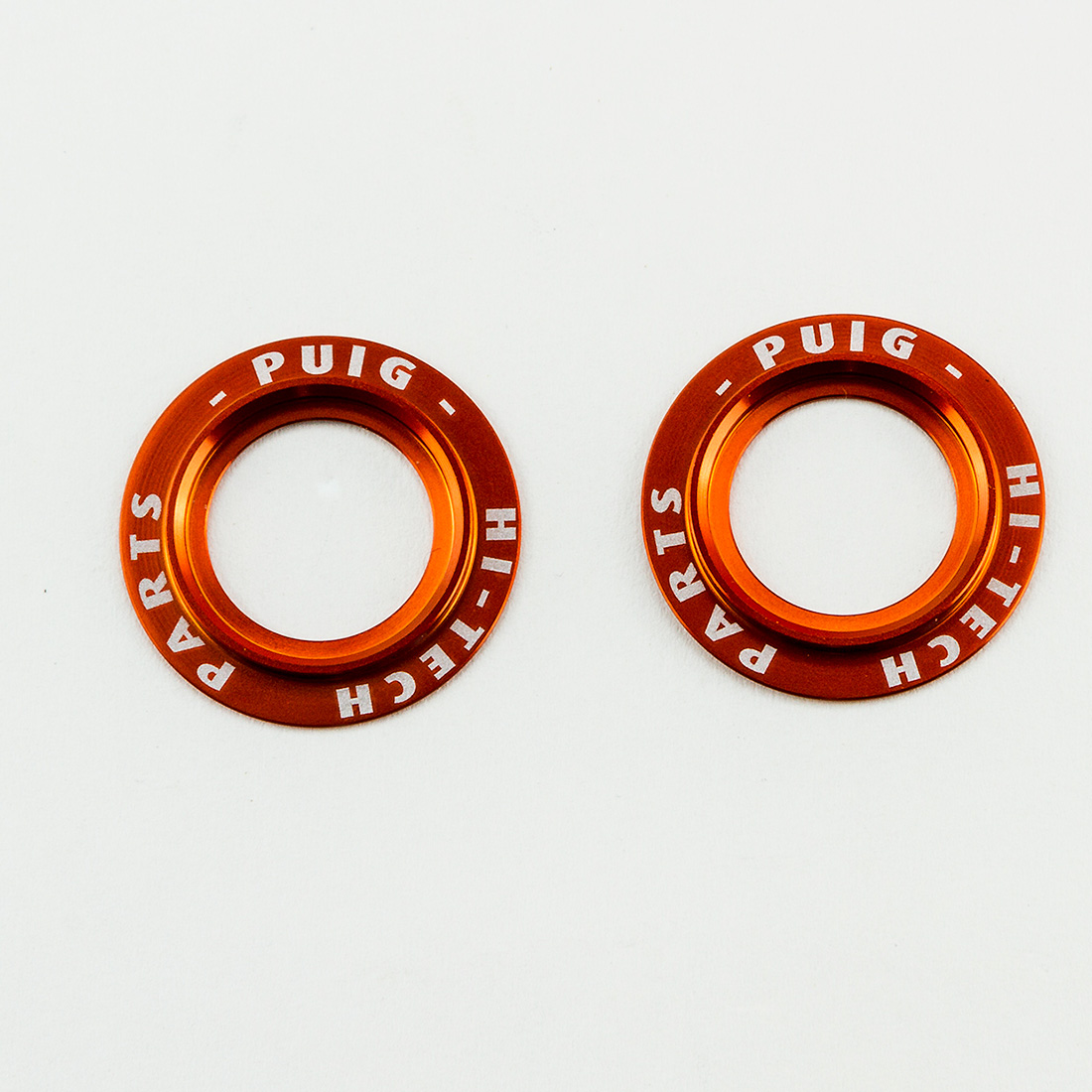 Puig aluminium rings for protector axle 20025T orange