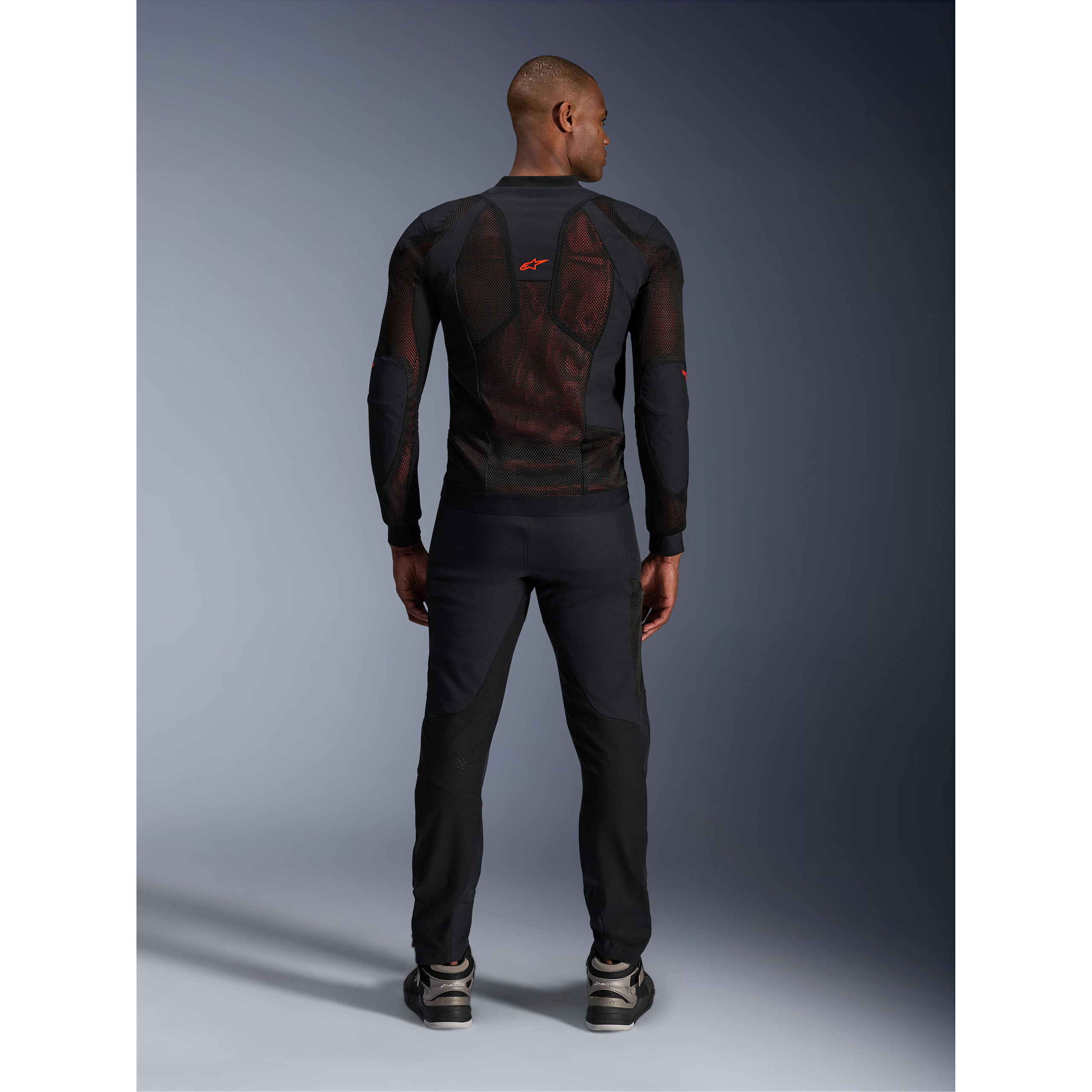 Alpinestars-Troop-Air Pro Jacke schwarz/fluo rot M-0002136999045009