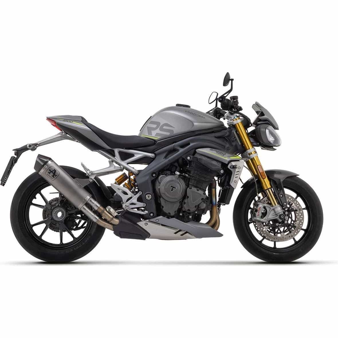 Arrow Exhaust Auspuff Race-Tech 71955PK Titan/Carbon für SpeedTriple1200RS - Motorradteile & Ersatzteile - Auspuff