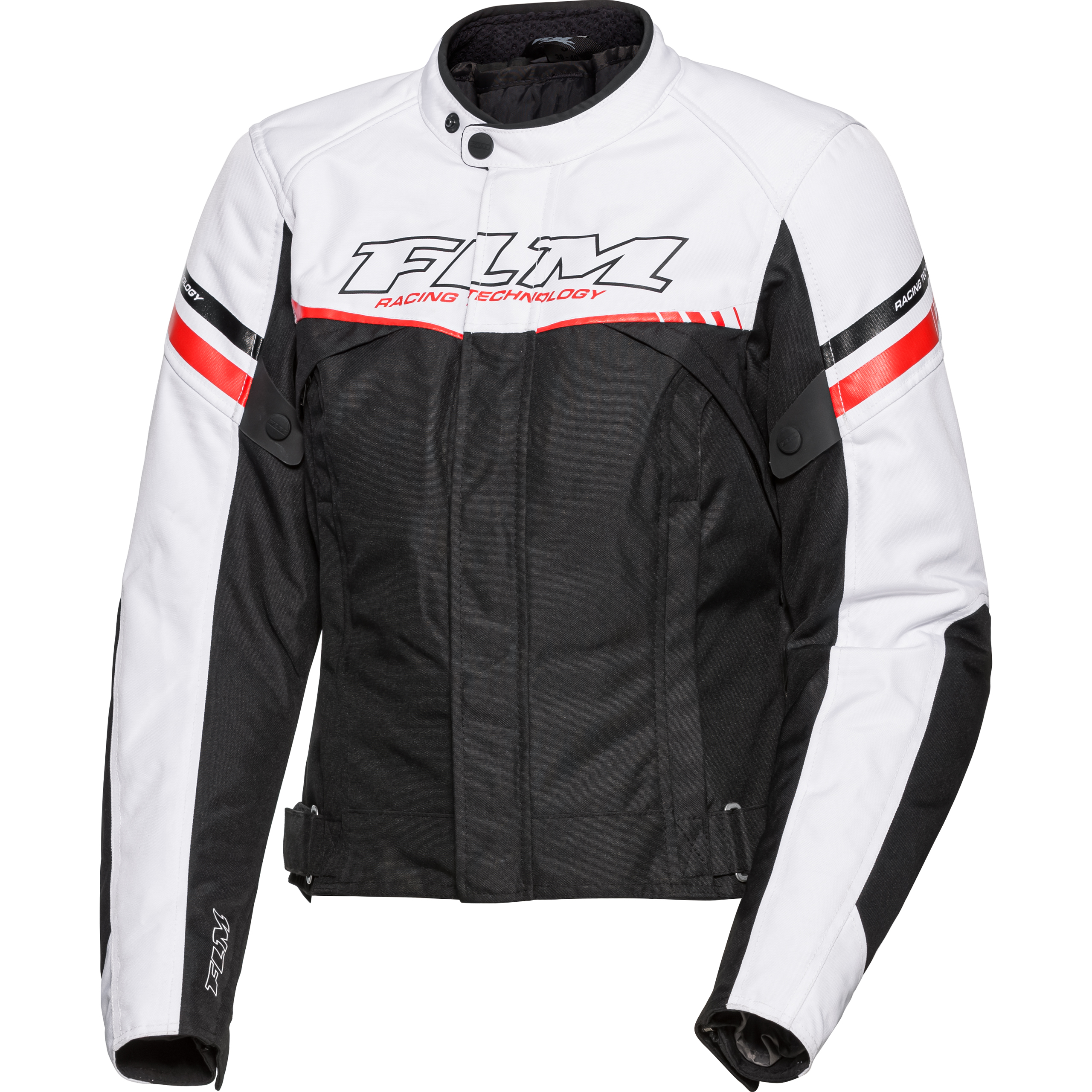 FLM Traction Damen Textiljacke schwarz/weiß S - Motorradbekleidung - Sport Motorradbekleidung