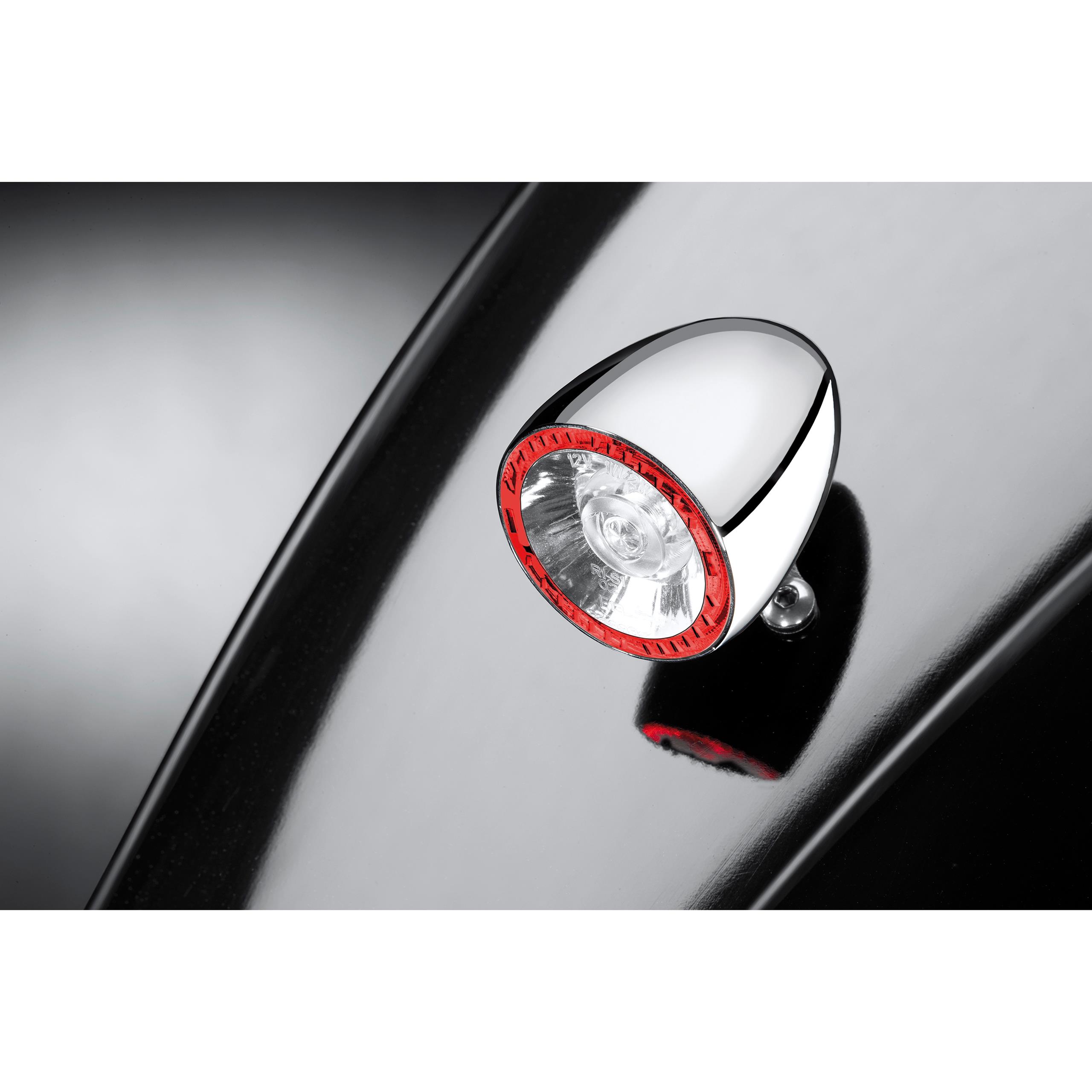 Kellermann LED Metall Brems-/Rücklicht Bullet 1000® RB Ø39mm chrom - Motorradteile & Ersatzteile - Beleuchtung
