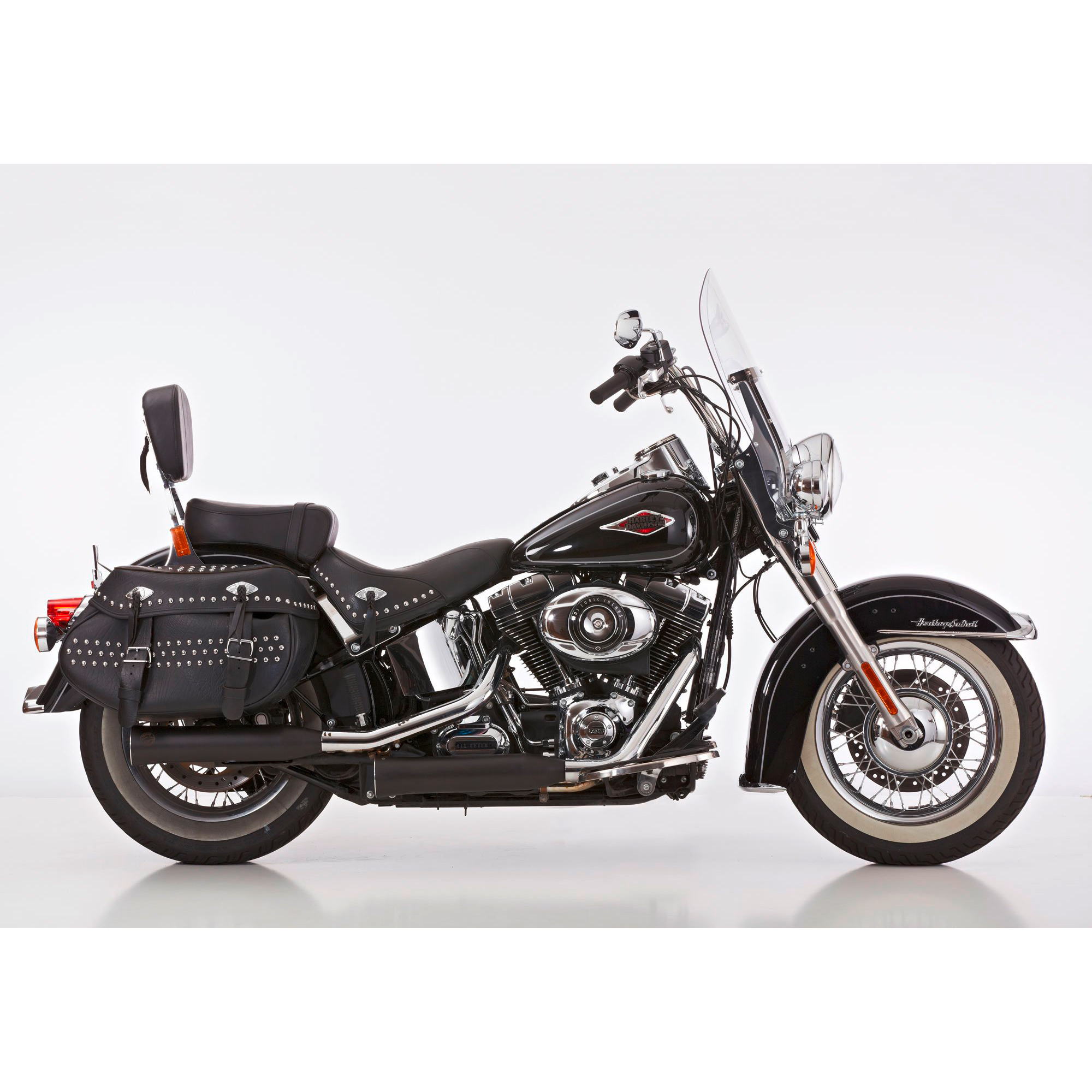 Falcon Auspuff Double Groove ED Paar schwarz für Heritage Classic - Motorradteile & Ersatzteile - Auspuff