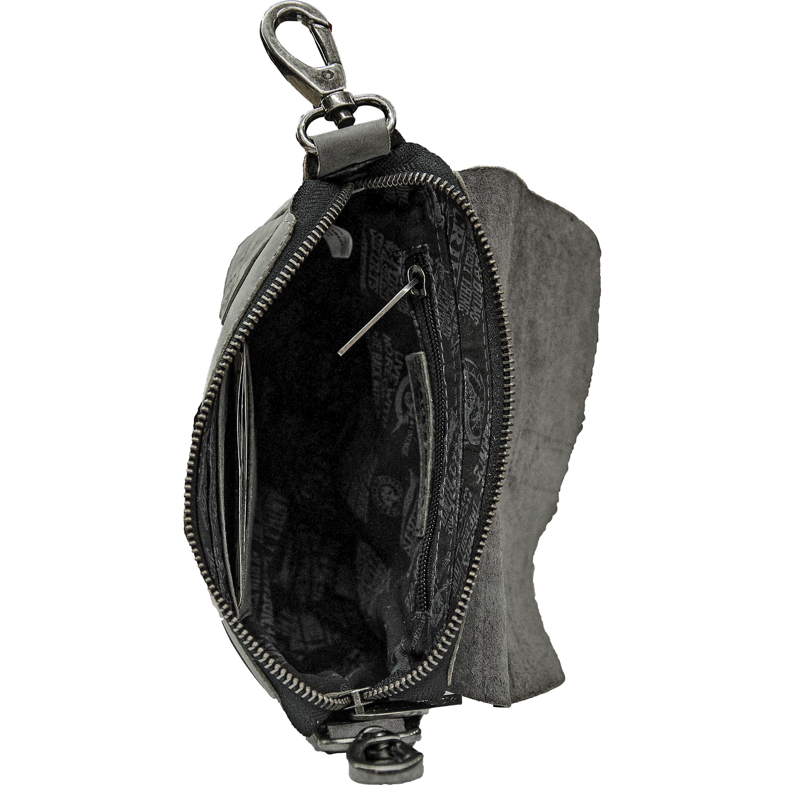Jack's Inn 54-Leder Gürtel-/Umhängetasche "Black Thunder"-5726971207999180