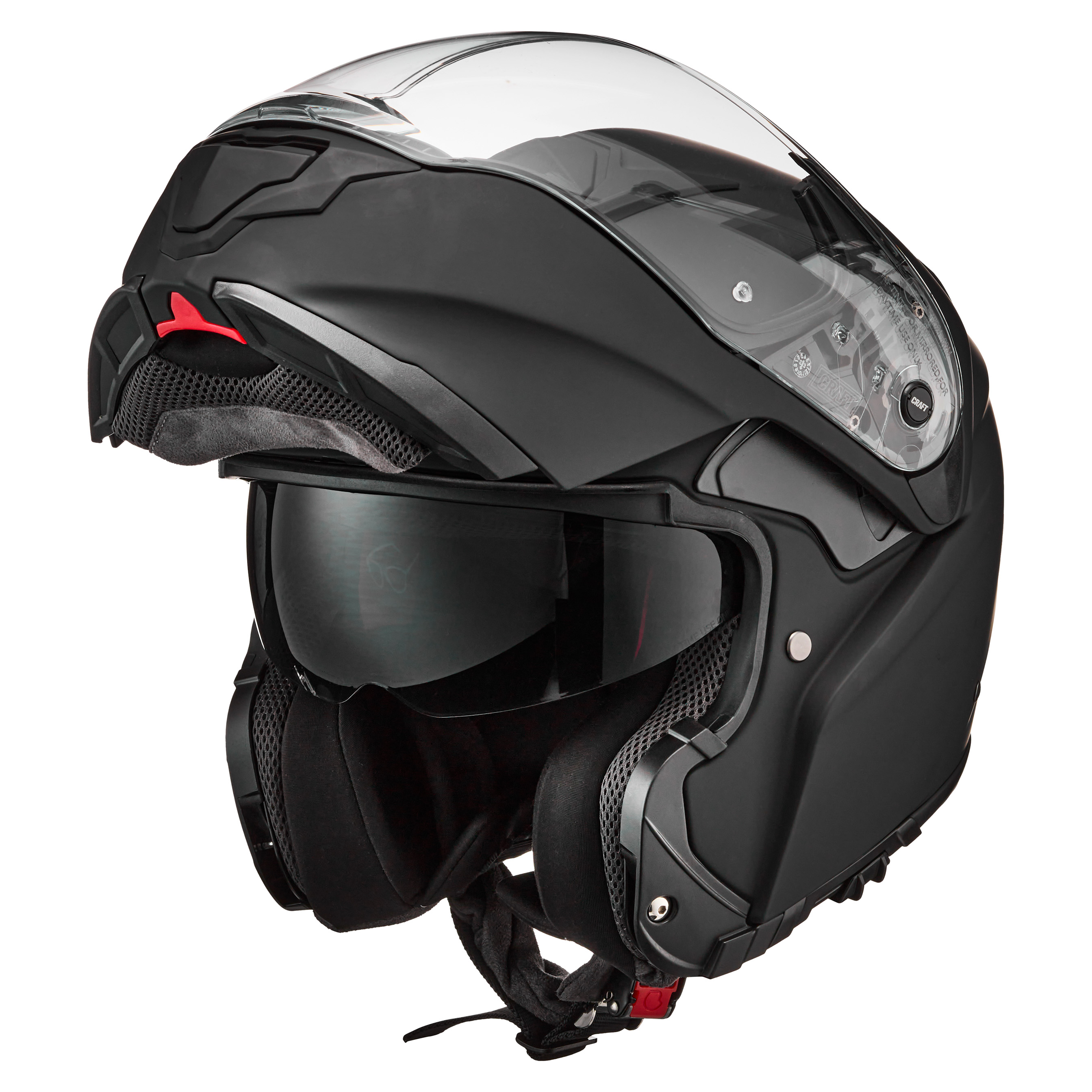 Craft-Fiberglas Klapphelm Tour mattschwarz XL-4701271999014011