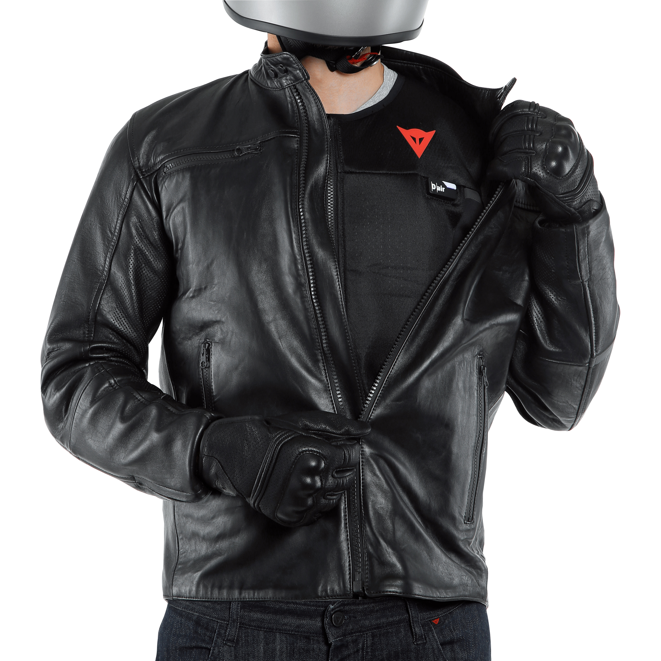 Dainese-D-Air Smart Airbag Weste schwarz/gelb L-3210731999009010