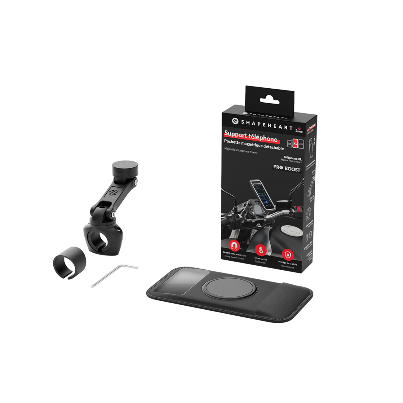 Shapeheart Moto Pro Boost Bundle M Handyhalterung - Motorradzubehör - Multimedia