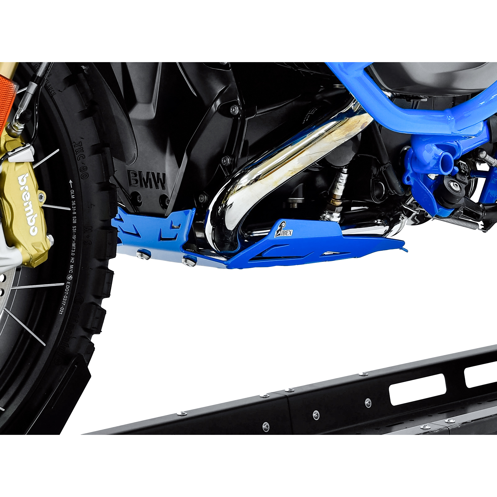 Zieger Motorschutz Alu blau für BMW R 1200 GS LC /Rallye - Motorradteile & Ersatzteile - Verkleidungen & Abdeckungen