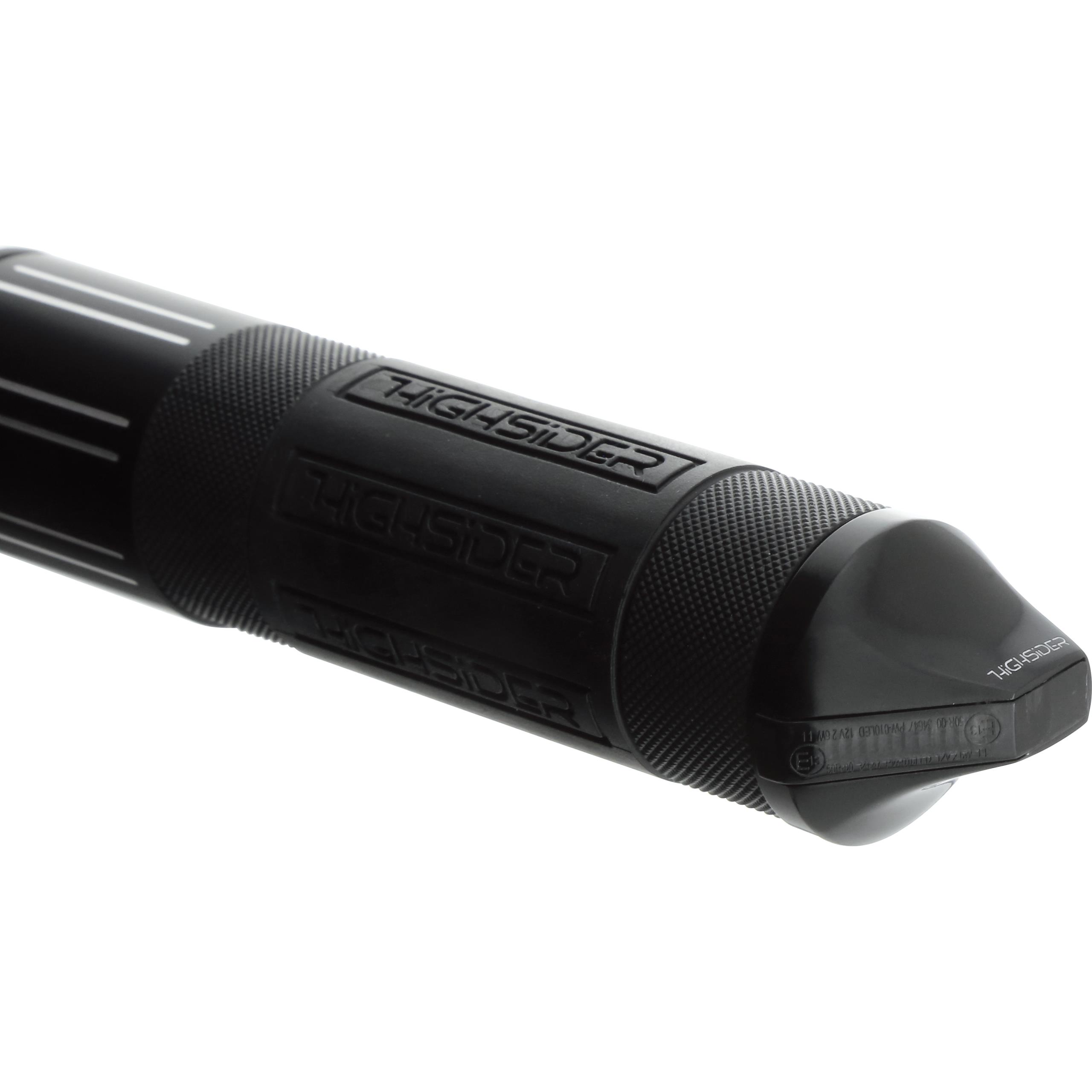 Highsider LED Lenkerendenblinkerpaar Flight Alu Ø34,5mm schwarz - Motorradteile & Ersatzteile - Beleuchtung