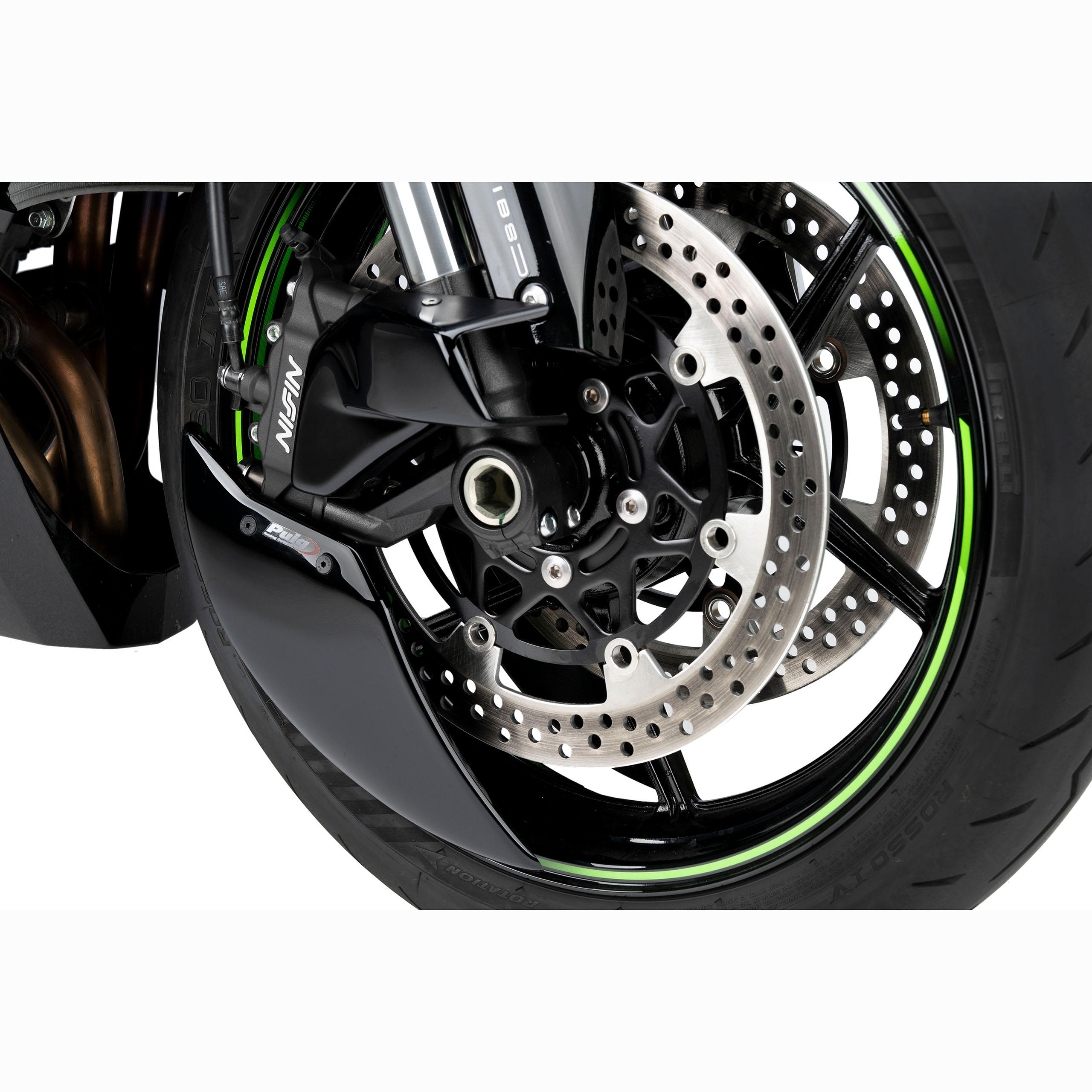 Puig Bremsenkühler vorne schwarz für Kawasaki ZX-6 R 2024- - Motorradteile & Ersatzteile - Bremsen