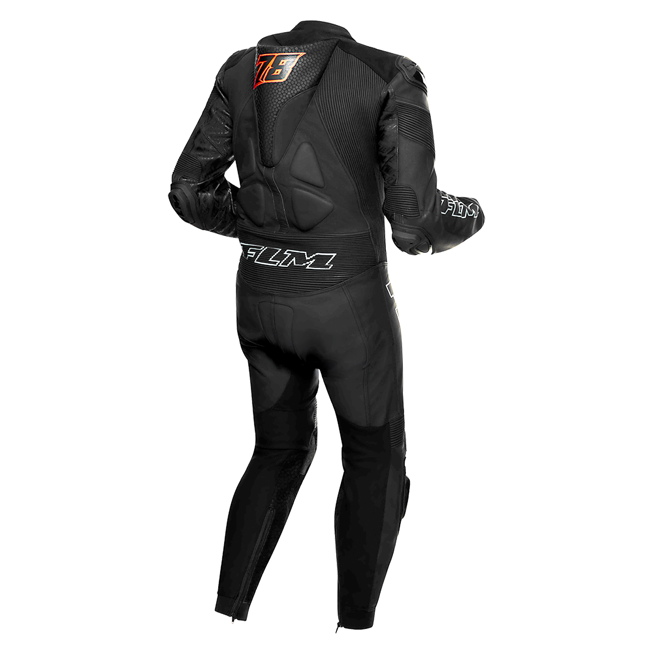 FLM-Assen Lederkombi 1-tlg. schwarz/anthrazit 56-0000830999084309