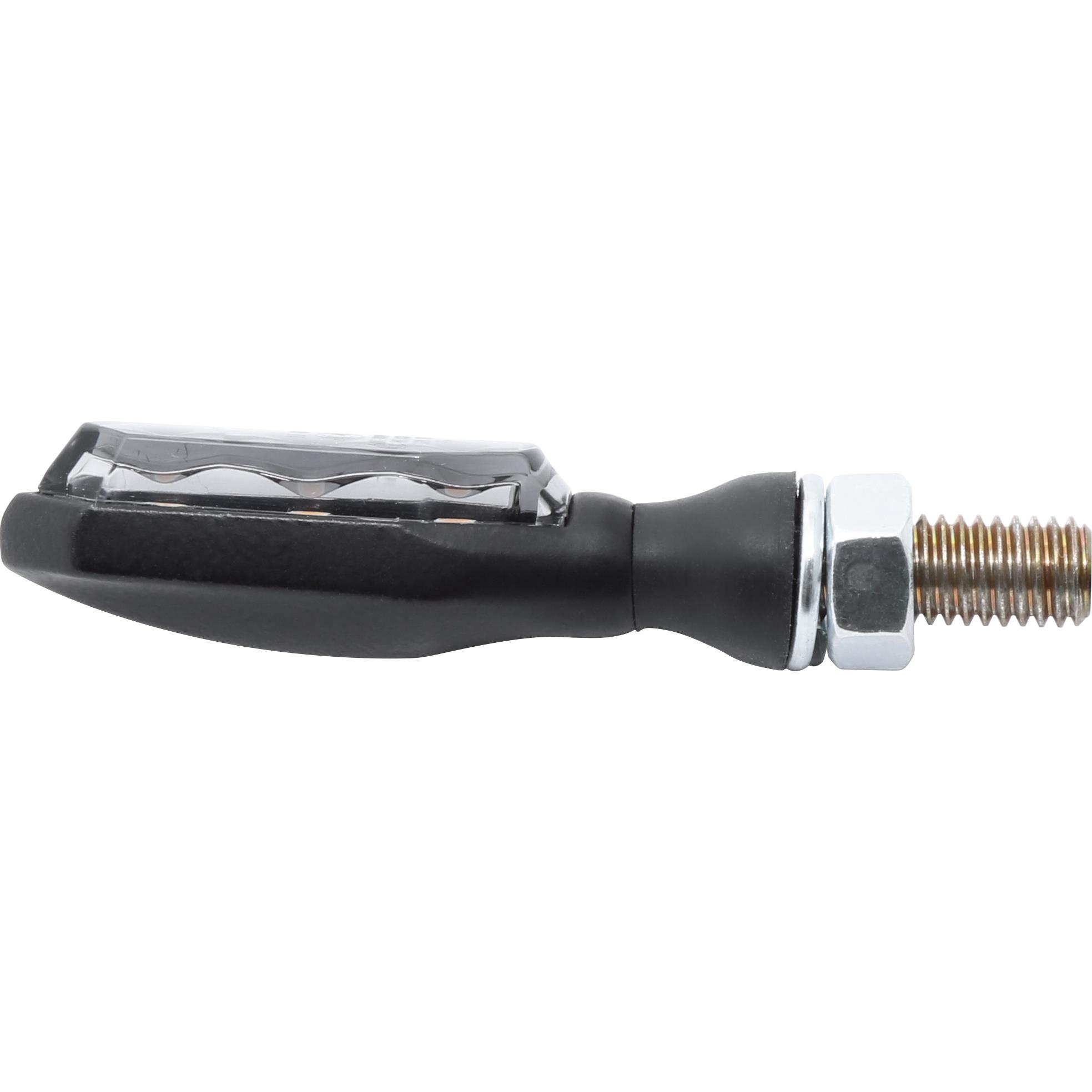 Highsider-LED Blinkerpaar Sonic-X1 M8 Metall schwarz, getöntes Glas-5705451020000850