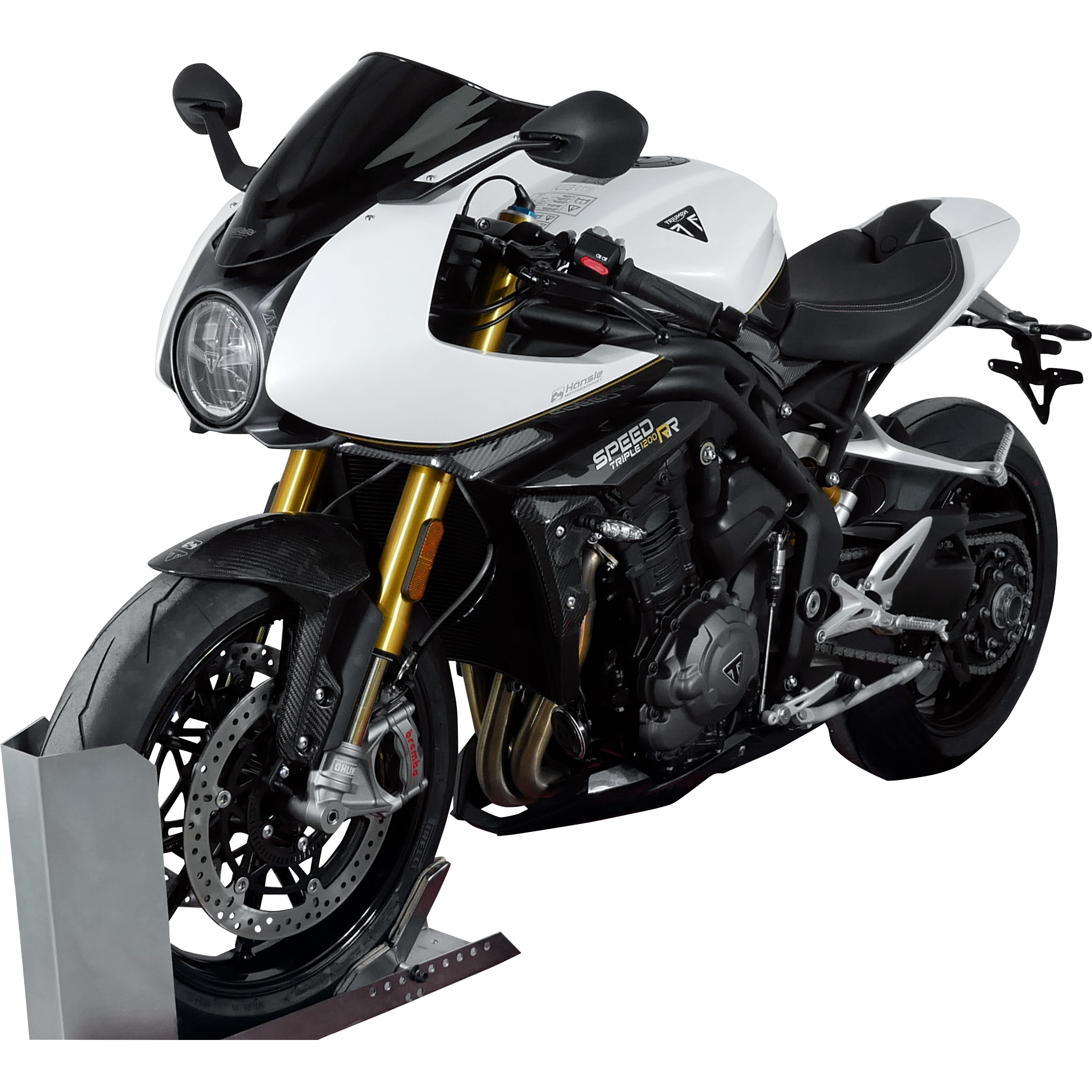 MRA Racingscheibe R schwarz für Triumph Speed Triple 1200 RR - Motorradteile & Ersatzteile - Anbauteile