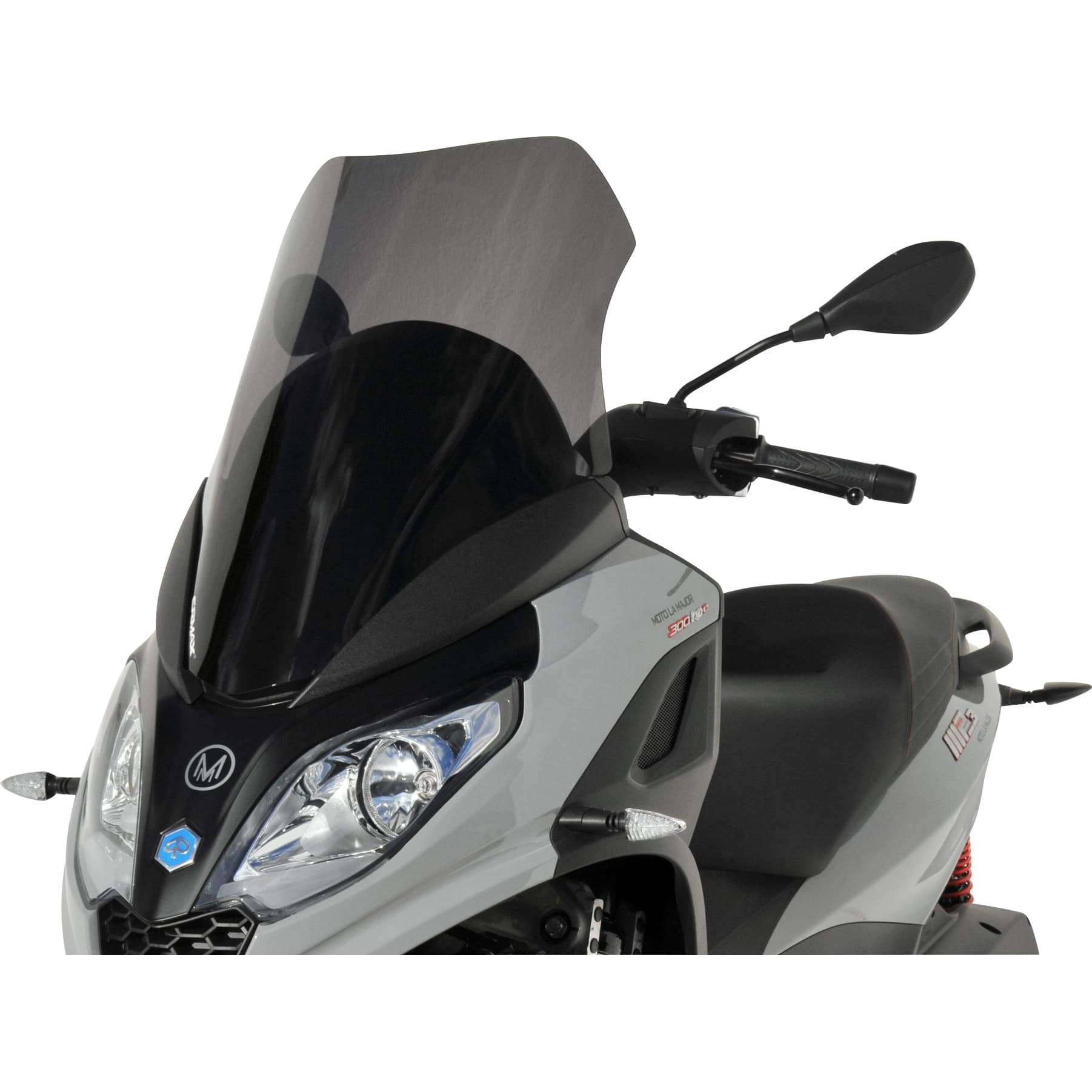 Ermax Scheibe Sport schwarz für Piaggio MP3 300 HPE 2019- - Motorradteile & Ersatzteile - Verkleidungen & Abdeckungen