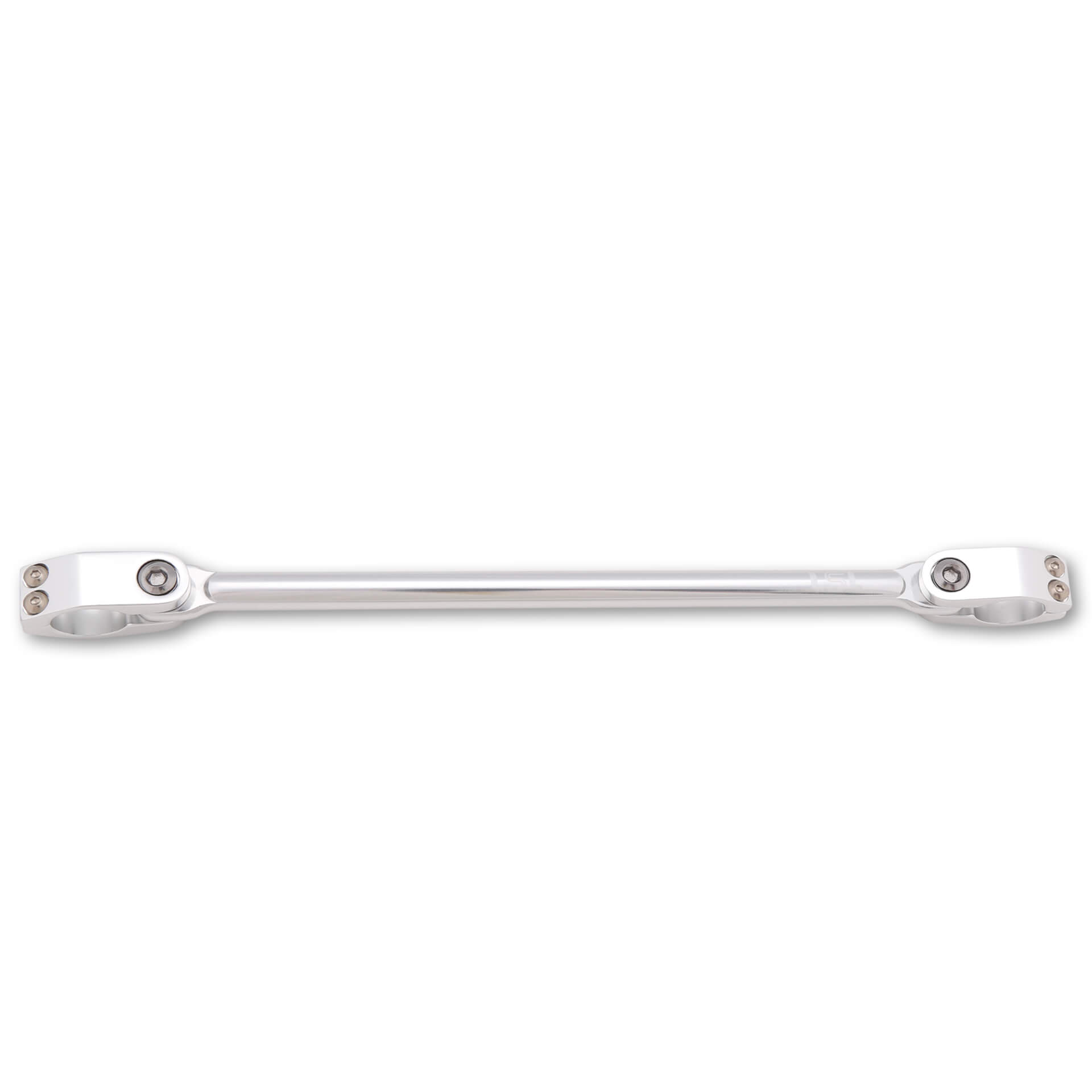 LSL handlebar cross brace cross-bar 2-piece silver