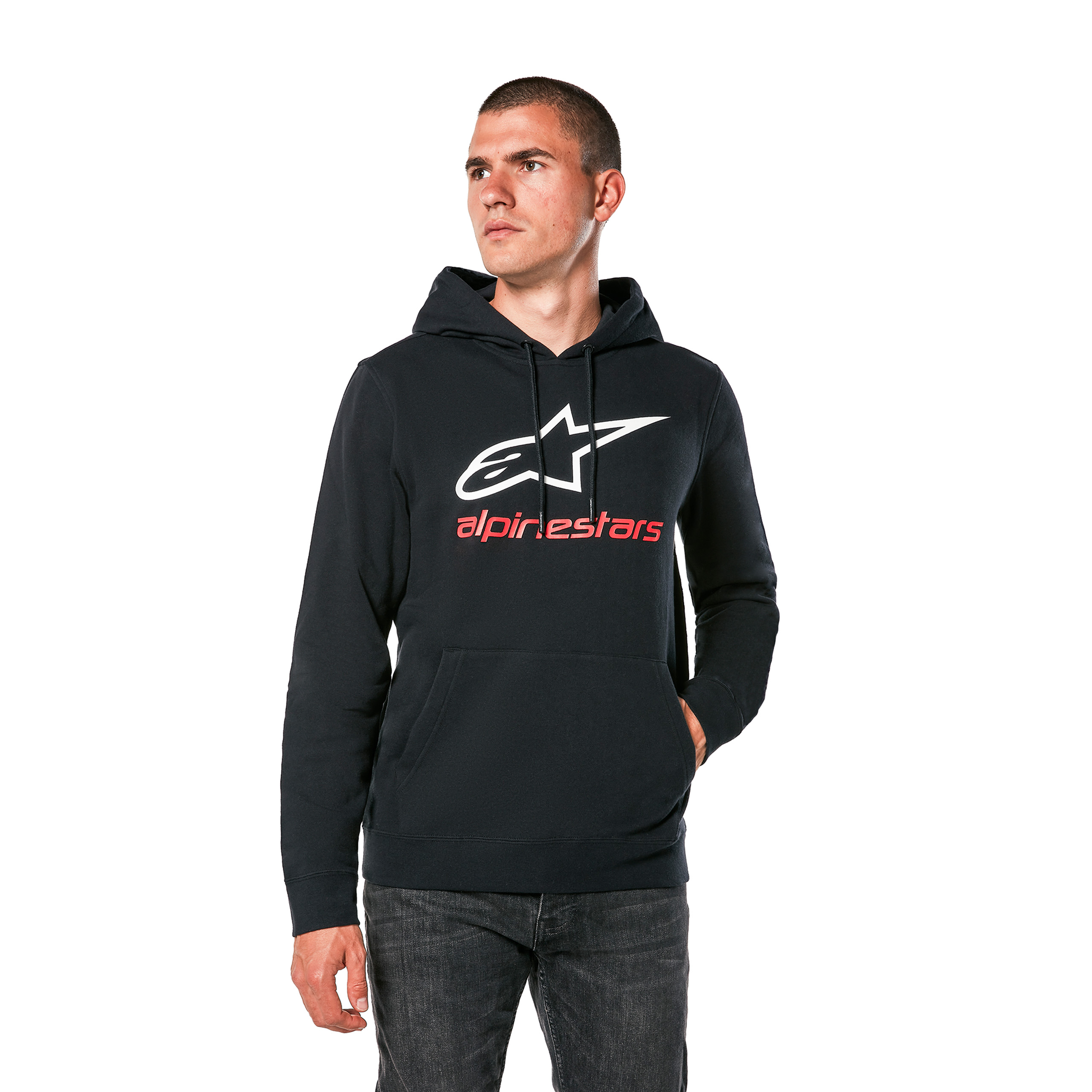 Alpinestars-Always V3 Hoodie schwarz/weiß/rot M-0001822003035009