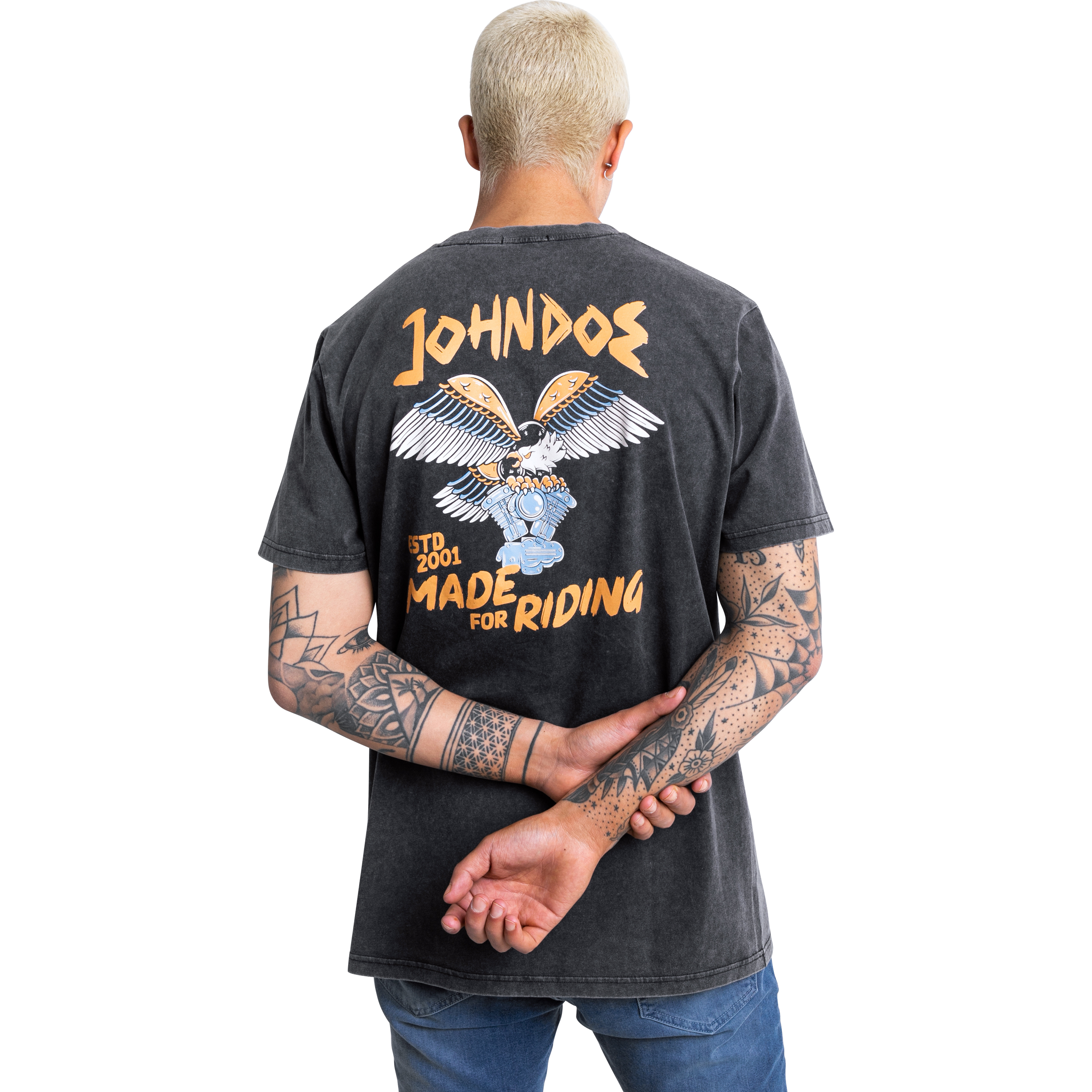 John Doe-T-Shirt Eagle Fade Out schwarz XL-8021161999001011