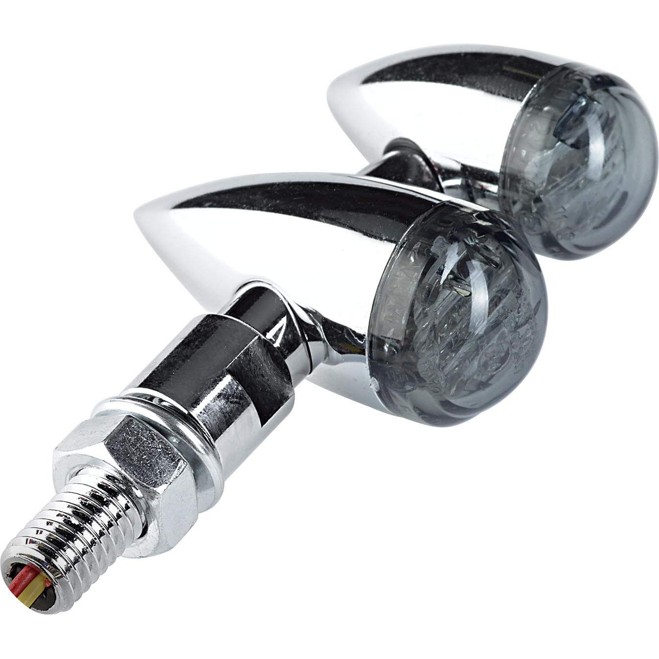 Hashiru LED Rück-/Bremslicht/Blinker 37 chrom, getöntes Glas - Motorradteile & Ersatzteile - Beleuchtung