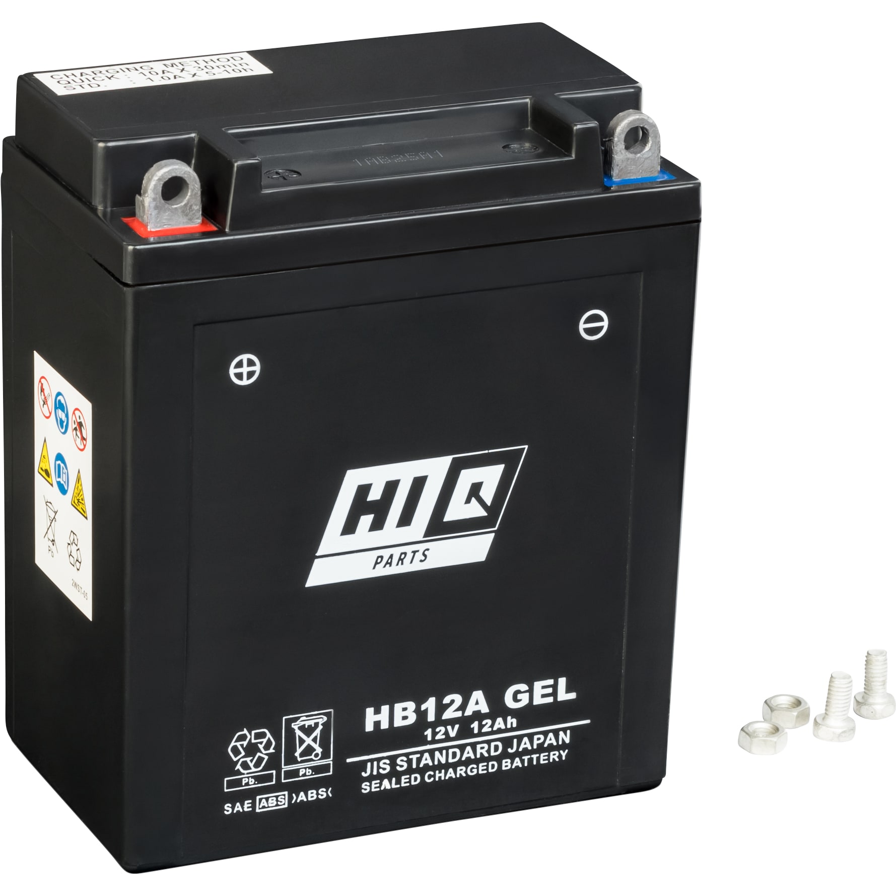 Hi-Q AGM Gel sealed battery HB12A, 12V, 12Ah (YB12A)
