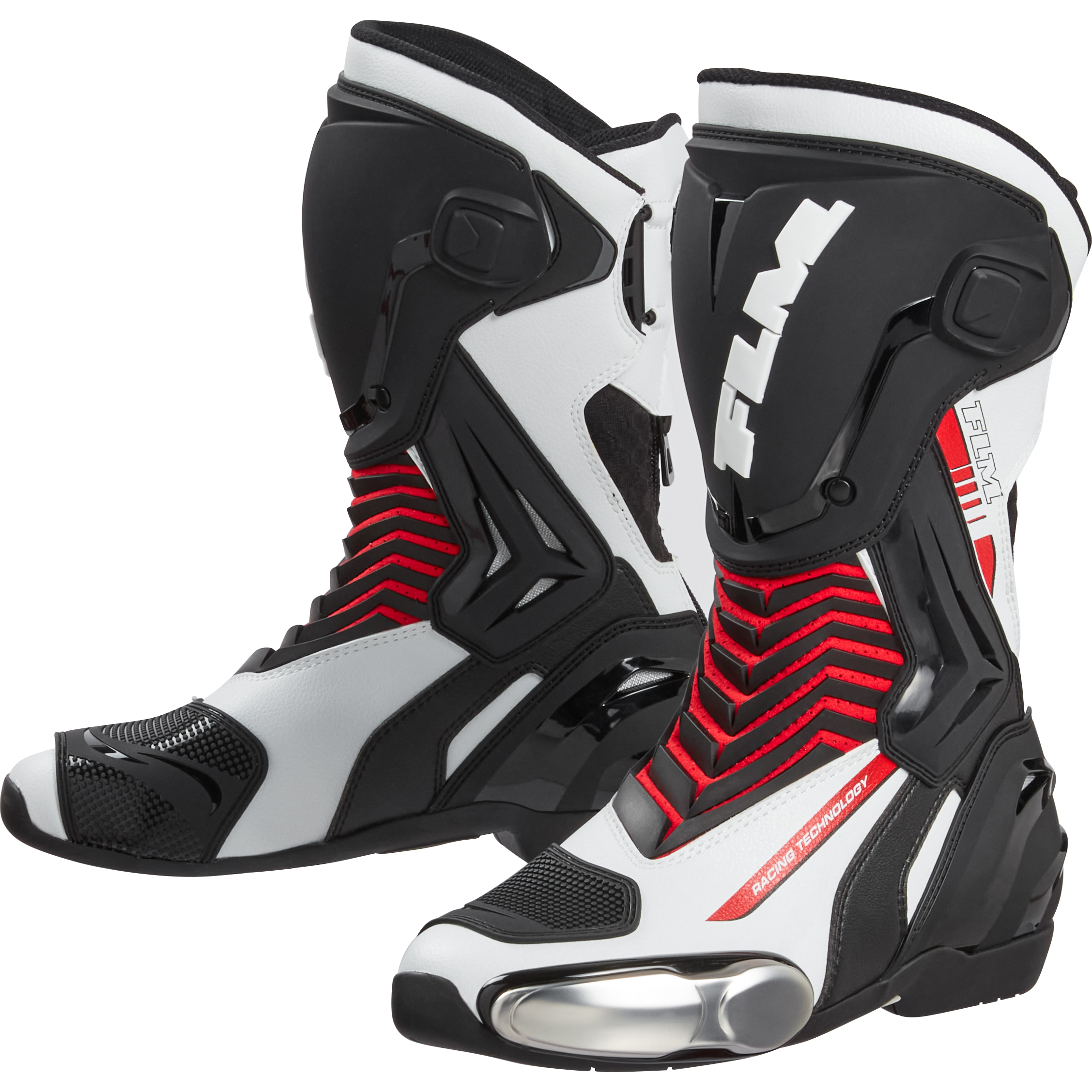 FLM-Mandalika Damen Motorradstiefel lang rot 41-3007511999002741