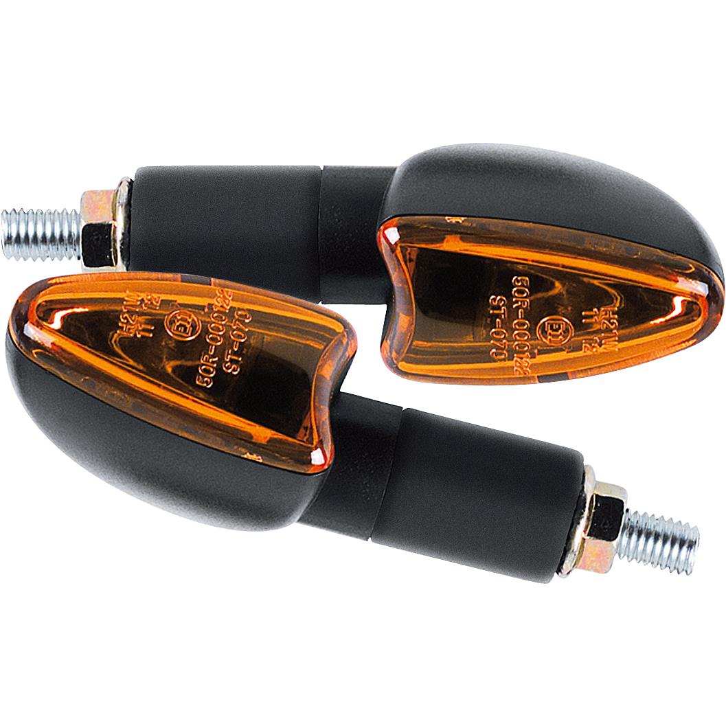 HIGHSIDER smart Blinkerpaar Arrow 12V/H21 M10 lang schwarz - Motorradteile & Ersatzteile - Beleuchtung