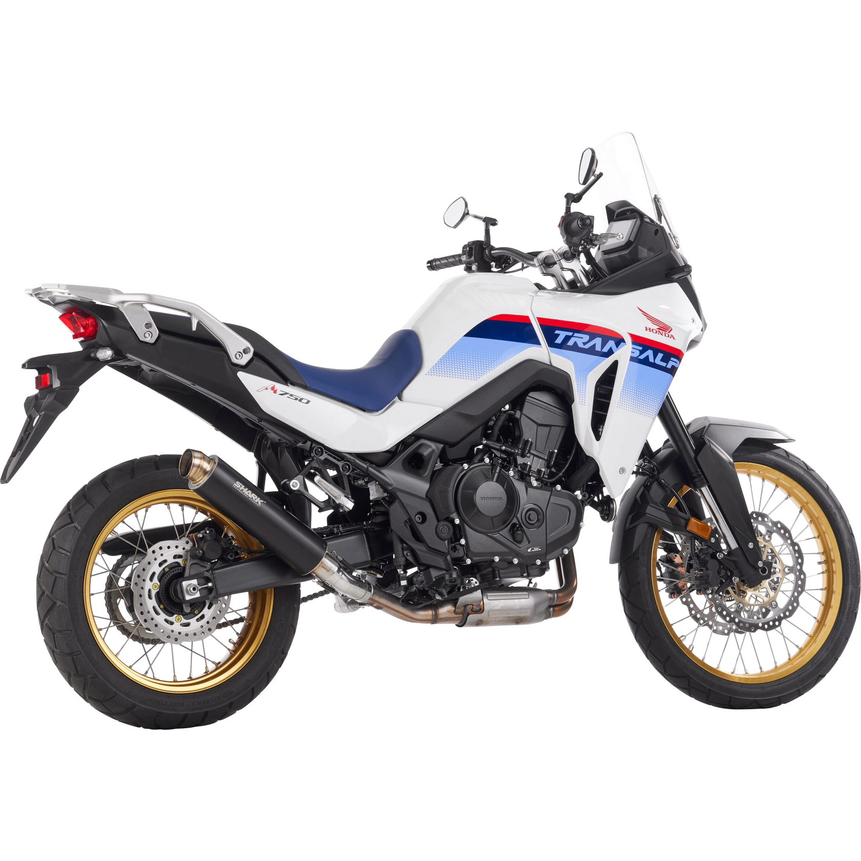 Shark exhaust SRC4 échappement noir pour Honda XL 750 Transalp