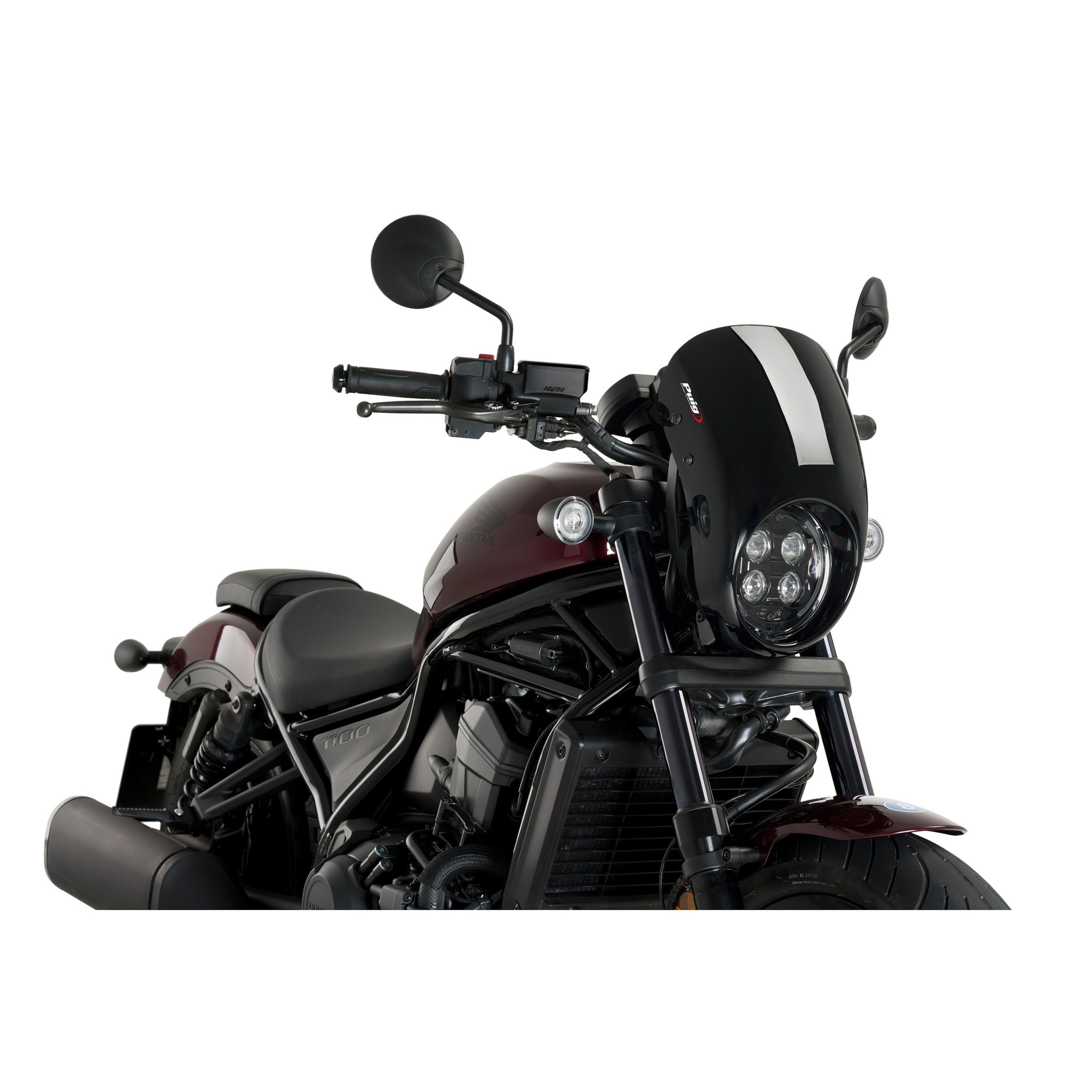 Puig Windschutzscheibe Anarchy schwarz für Honda CL 500/CMX 1100 - Motorradteile & Ersatzteile - Verkleidungen & Abdeckungen