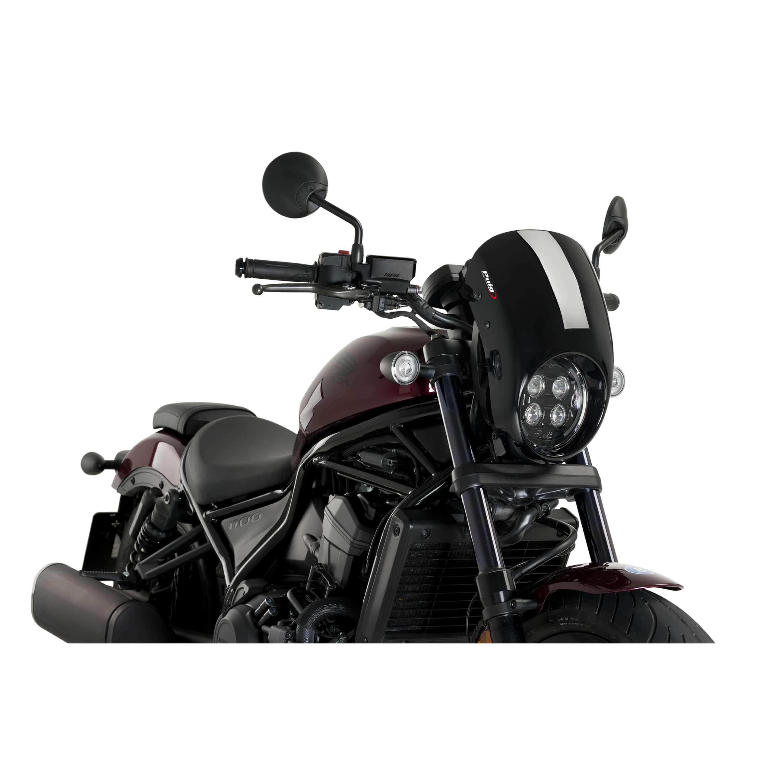 Puig Windschutzscheibe Anarchy schwarz für Honda CL 500/CMX 1100 - Motorradteile & Ersatzteile - Verkleidungen & Abdeckungen