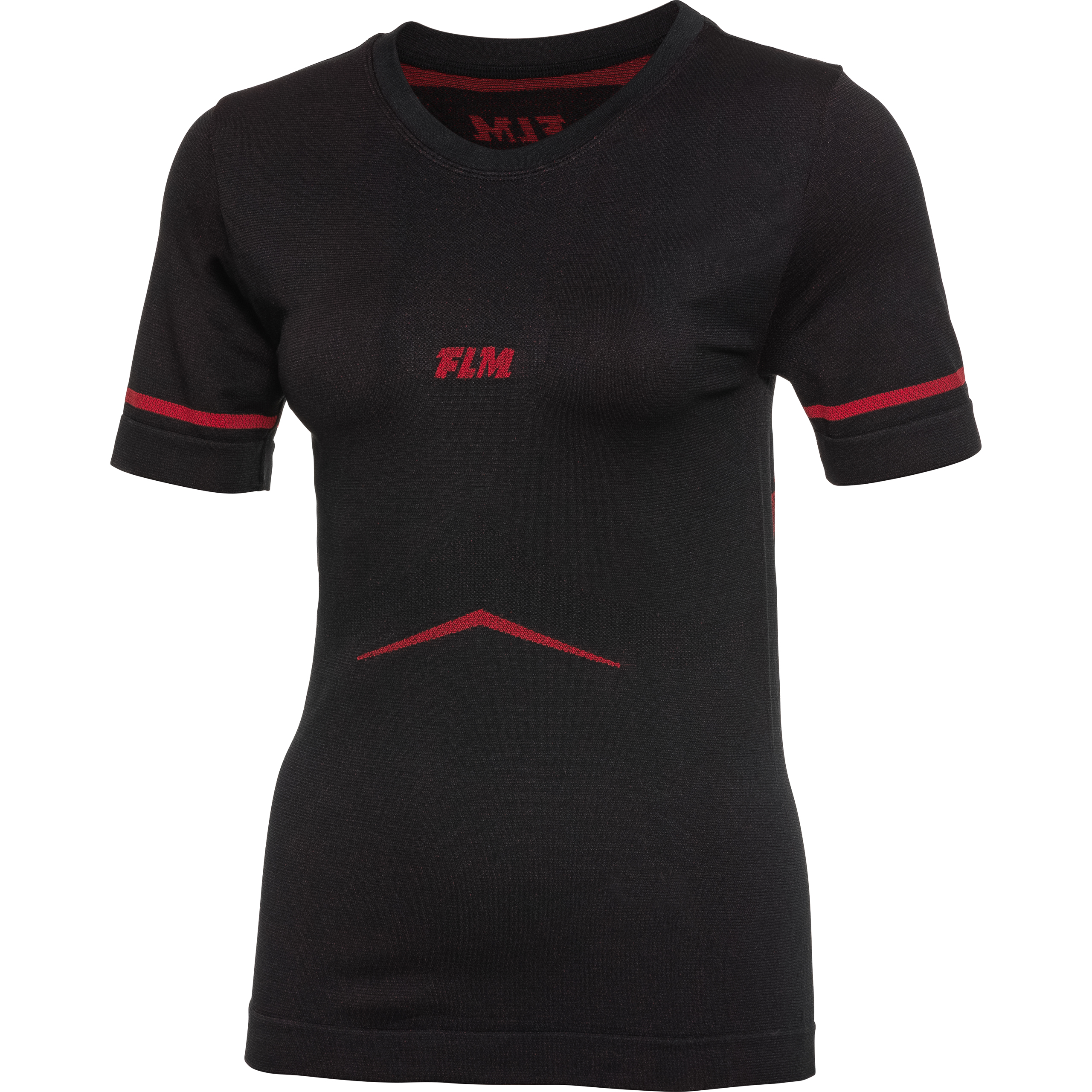 FLM Sports Damen Funktionshirt Pro Kurzarm 1.0 schwarz XL - Motorradbekleidung - Wetterschutzkleidung