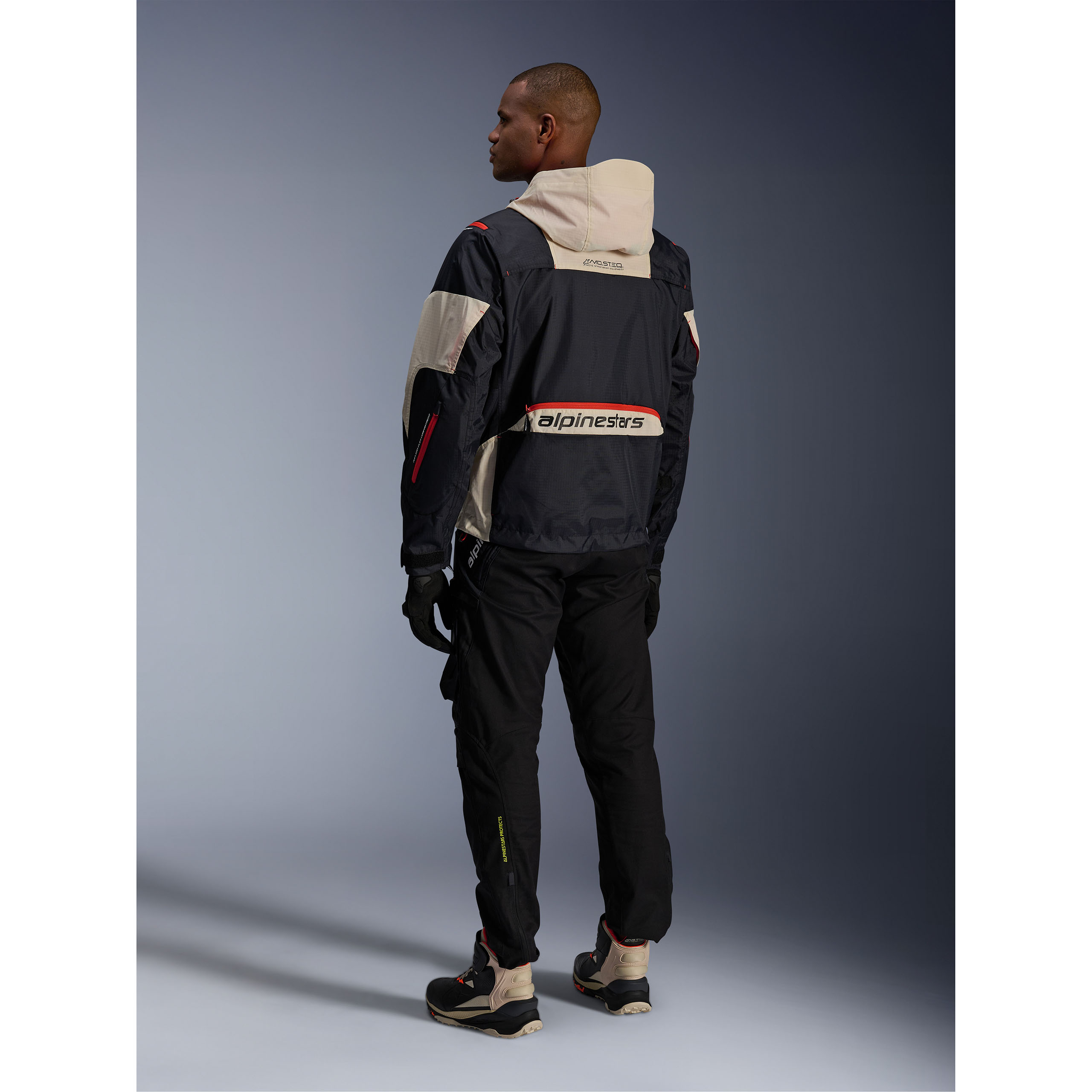 Alpinestars-Mogress Air Jacke black almond hot orange-0002135999909