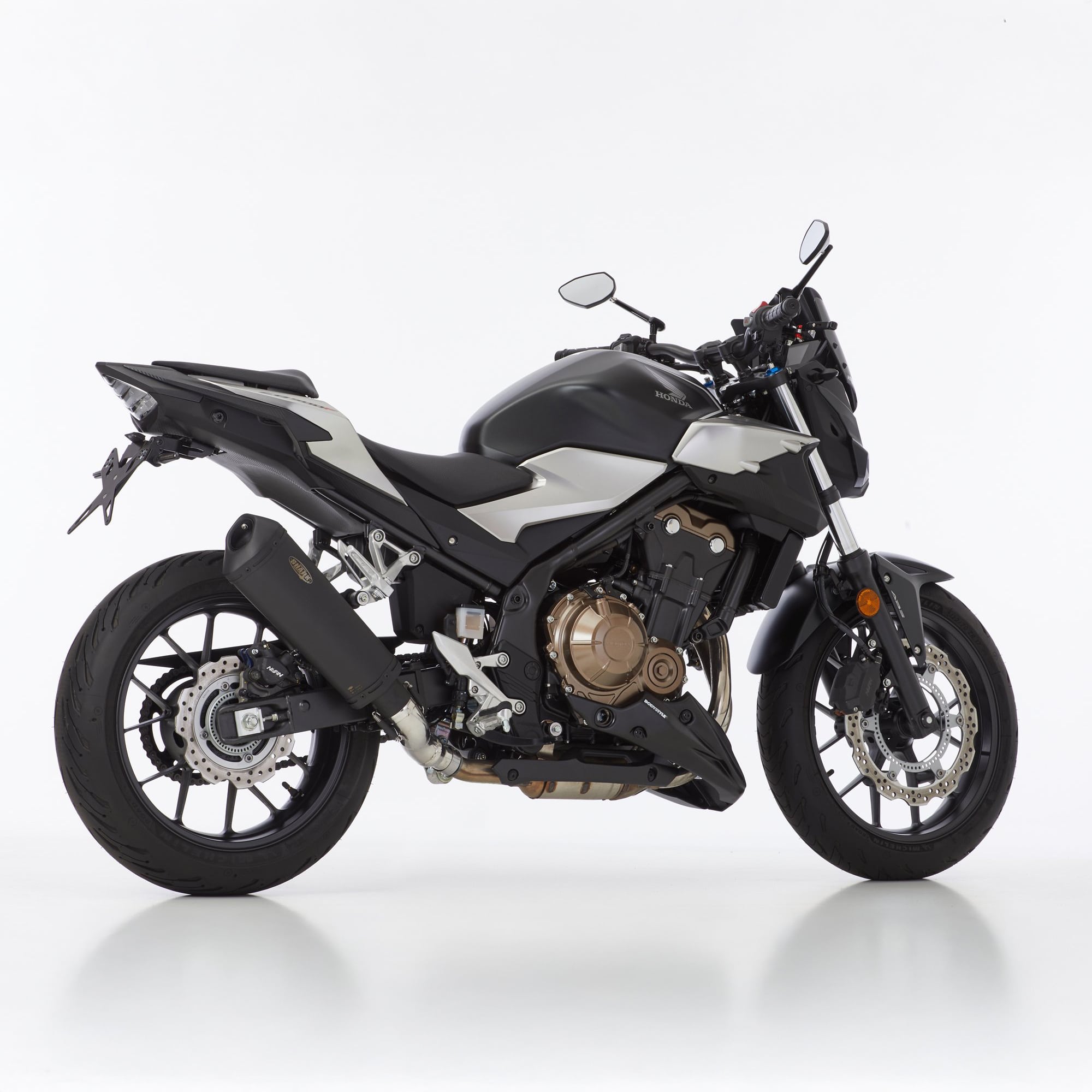 protezione scarico Shark DSX-10 nero per Honda CB/CBR/NX 500 2024-