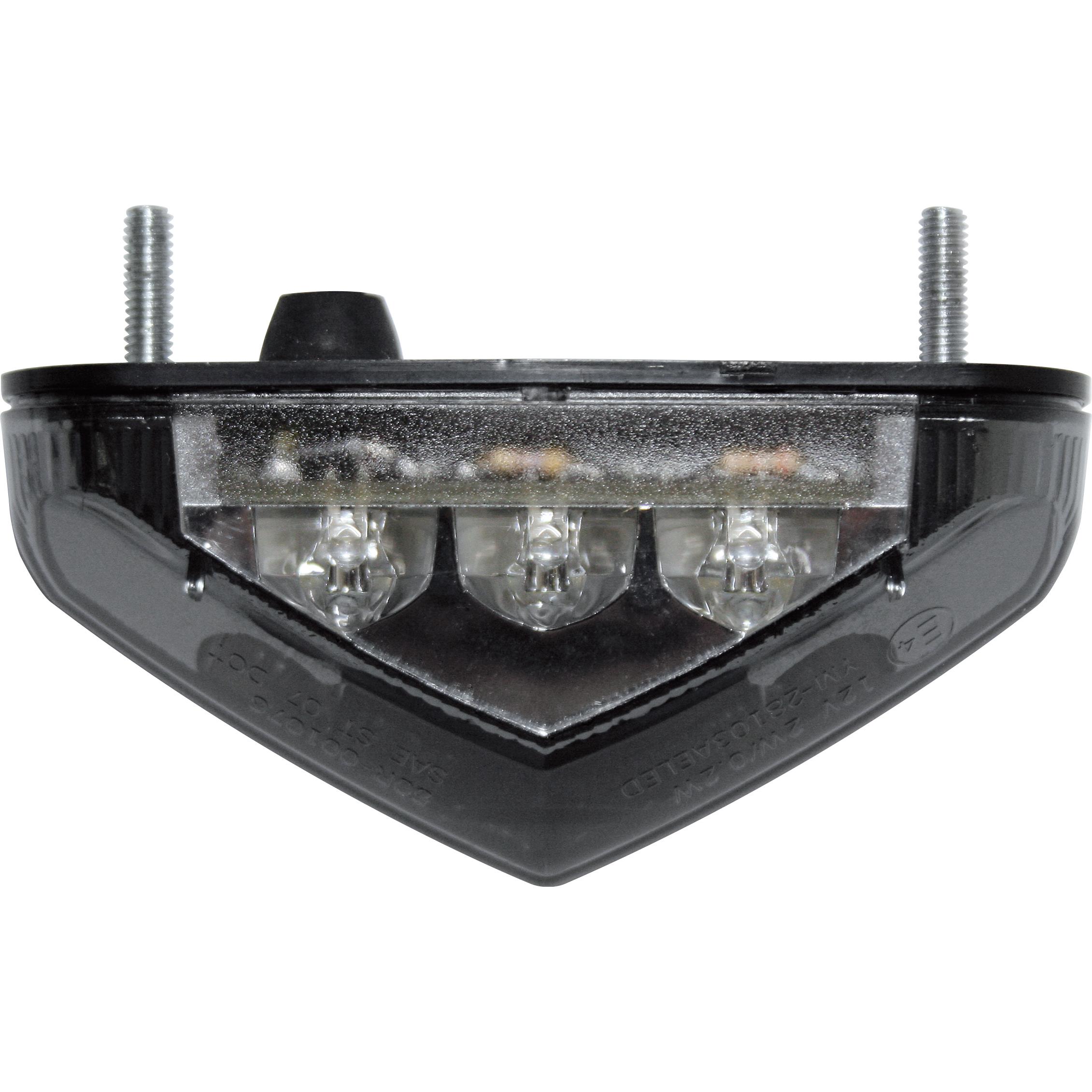HIGHSIDER smart-LED Rücklicht 84x22x39mm mit Nr.-Beleuchtung getöntes Glas-5555851029000782