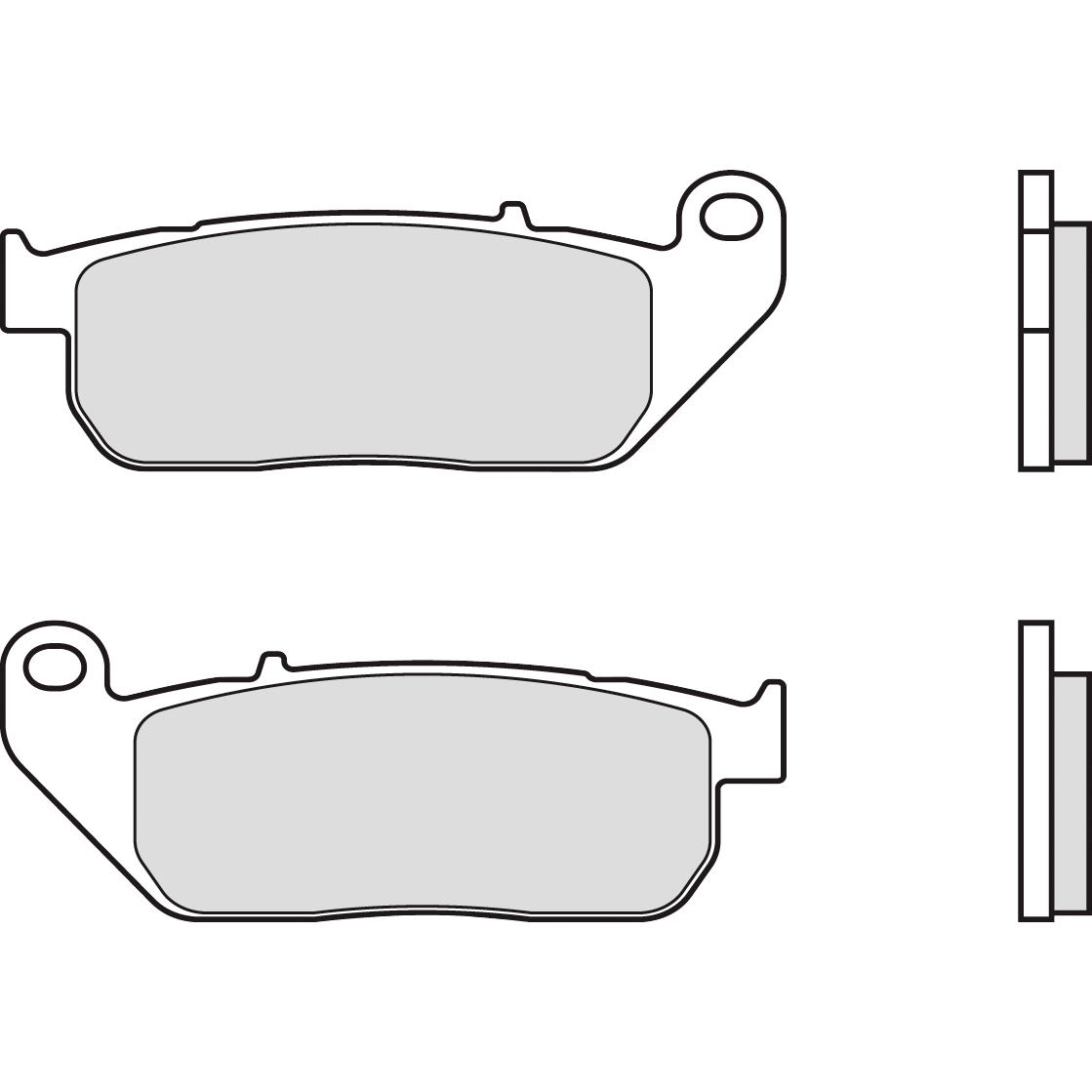 Brembo Bremsbeläge Sintermetall 07HD13.SA vorne 101,6x38,6x8,9mm - Motorradteile & Ersatzteile - Bremsen