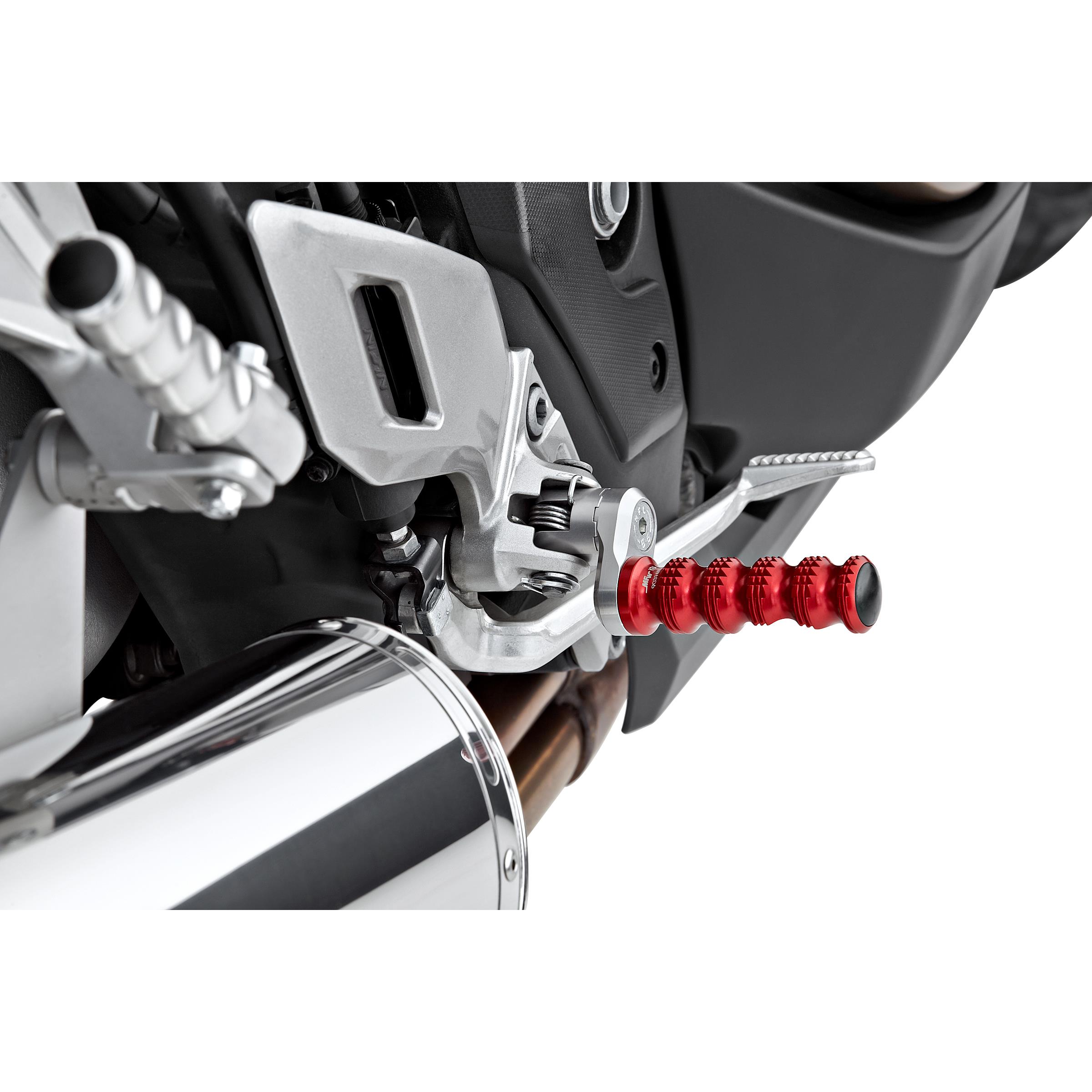 MFW Master Grip Fußrastenpaar Alu ohne Adaptergelenke rot - Motorradteile & Ersatzteile - Fußrasten & Hebel