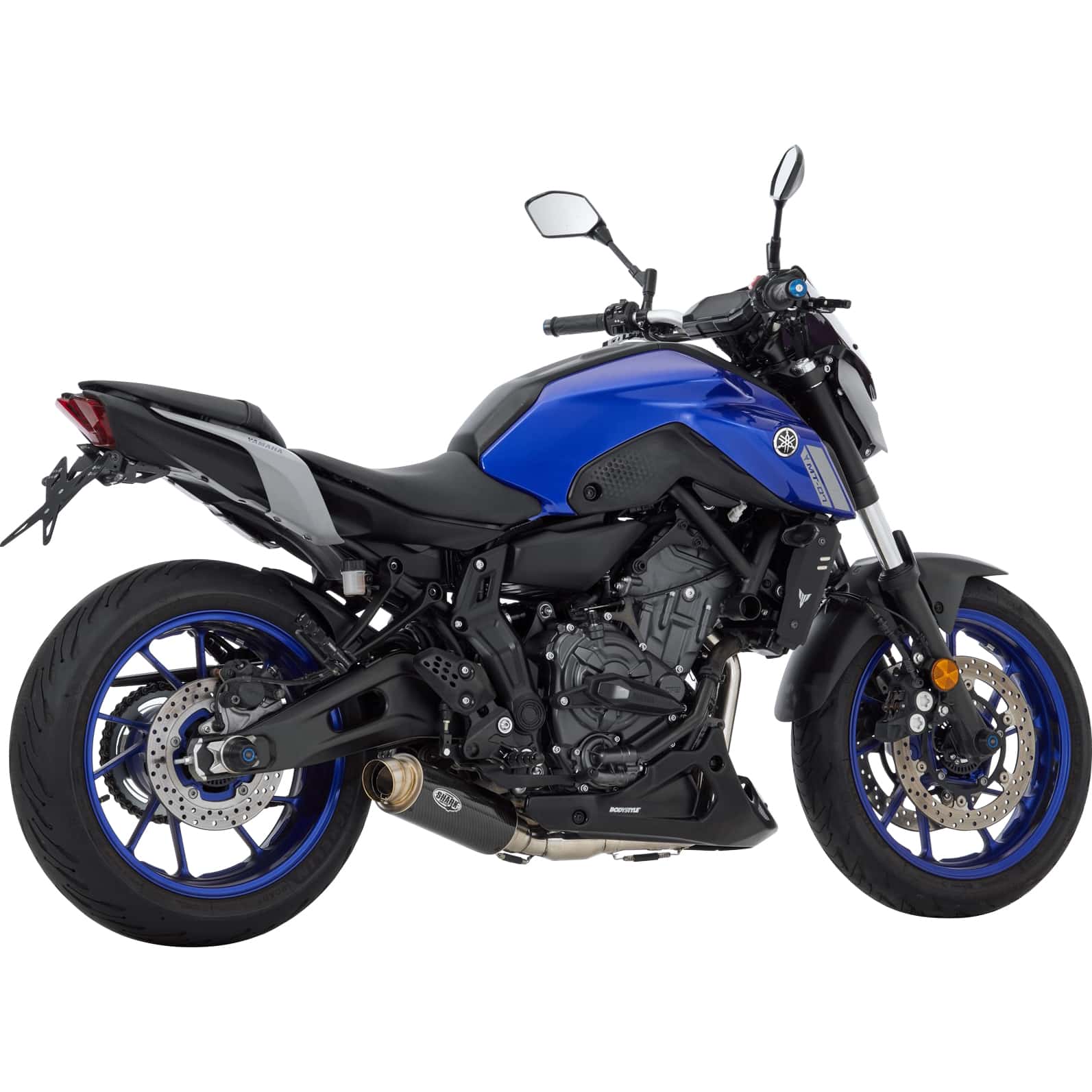 Shark exhaust SRC4 Auspuff 2in1 short Carbon für MT-07/Tracer 7/XSR Euro 5 - Motorradteile & Ersatzteile - Auspuff