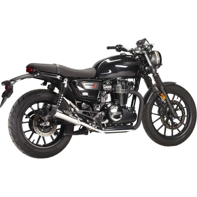 Miller Exhaust Auspuff Tapered poliert/schwarz für Honda CB 350 S - Motorradteile & Ersatzteile - Auspuff