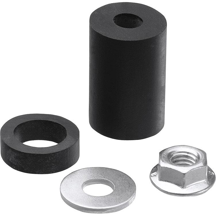 Kellermann Ersatzteile für BL 1000 Gummiadapterset Typ2 ab 16,5 mm - Motorradteile & Ersatzteile - Beleuchtung