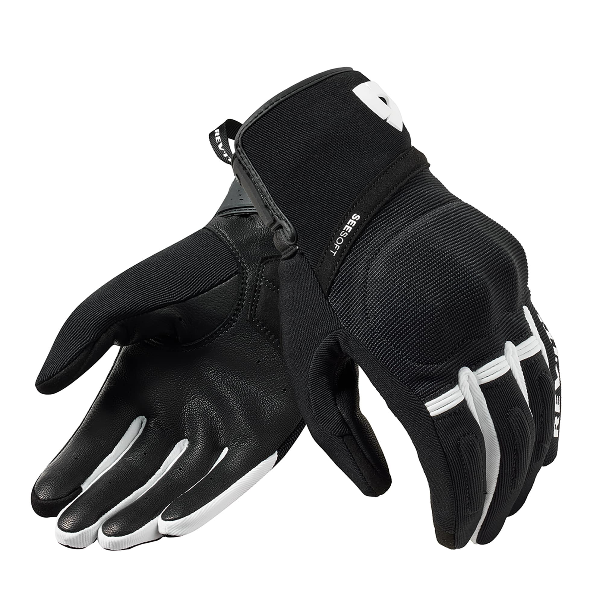 REV'IT! Mosca 2 Handschuh schwarz/weiß M - Motorradbekleidung - Motorradhandschuhe