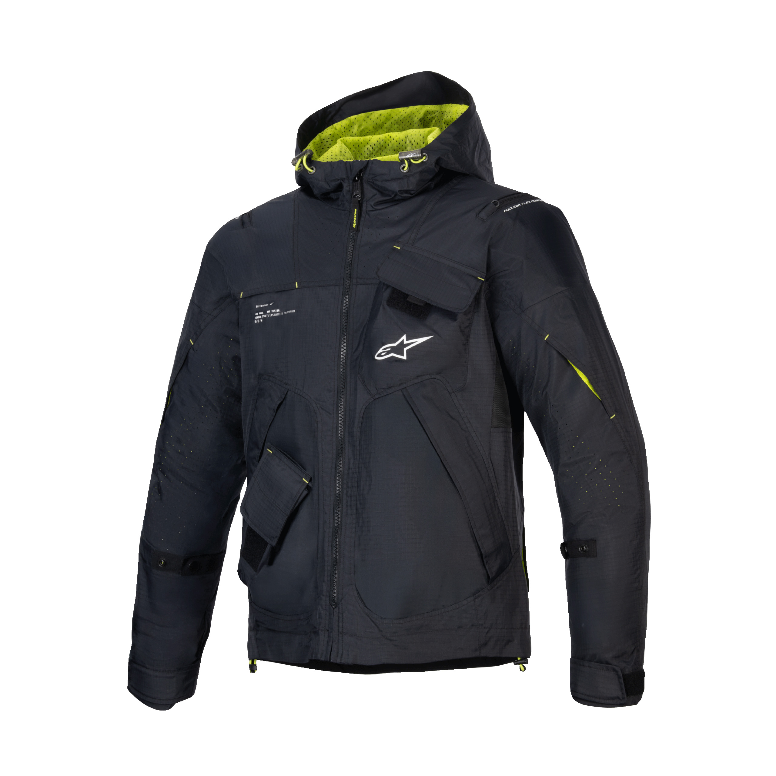 Alpinestars-Mogress Air Jacke black lime punch white XXL-0002135999911012
