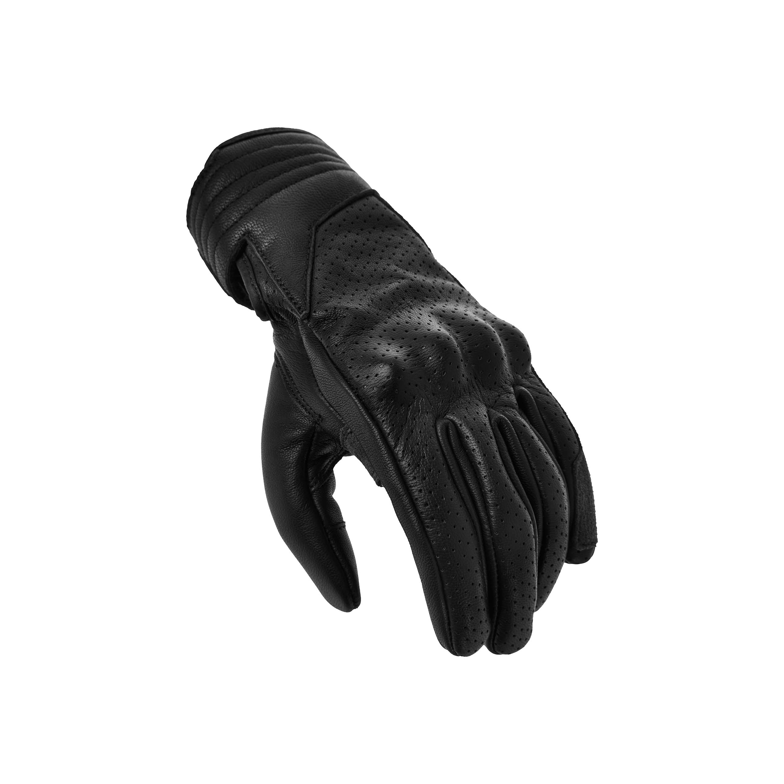 Spirit Motors-Mad Jenny Damen Lederhandschuh kurz schwarz 8-3118111999001934