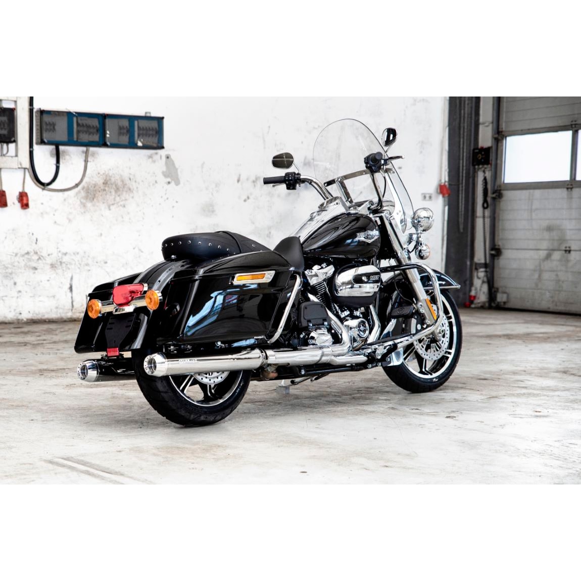 Miller Exhaust Auspuff Paar Tapered poliert/poliert für Touring 2021-2024 - Motorradteile & Ersatzteile - Auspuff