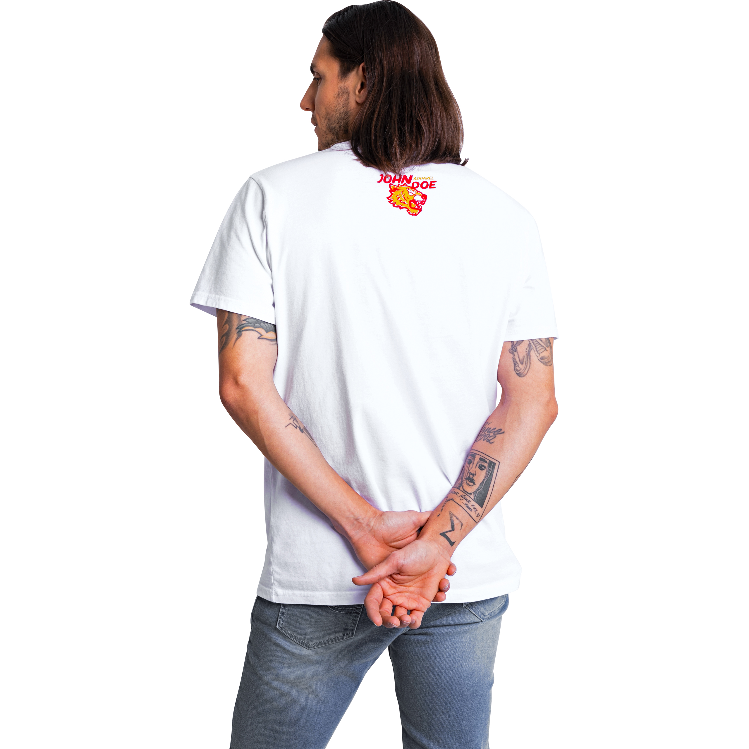 John Doe-T-Shirt Tiger I weiß-8021171999004