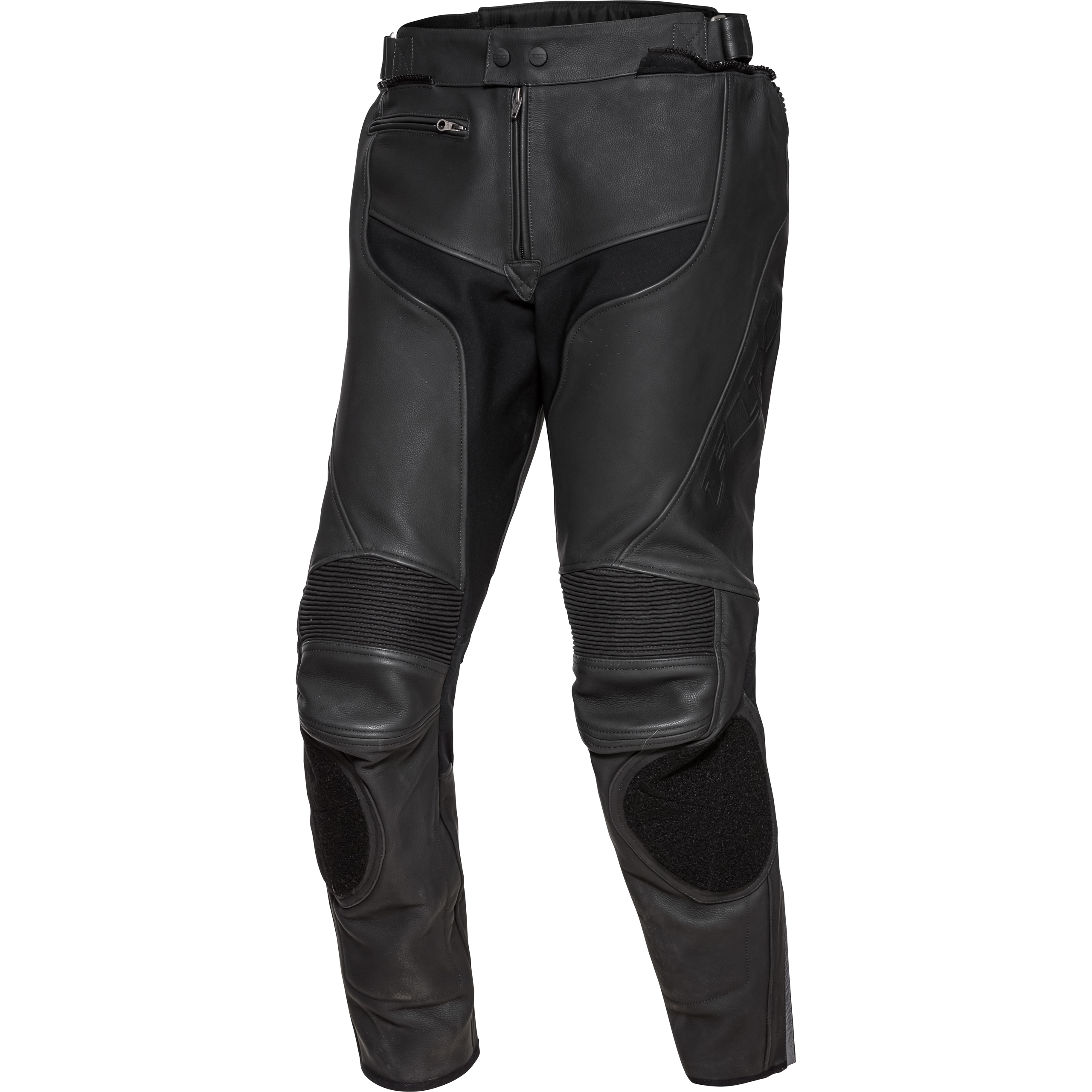 Pantalon de moto en cuir FLM Brooklands noir