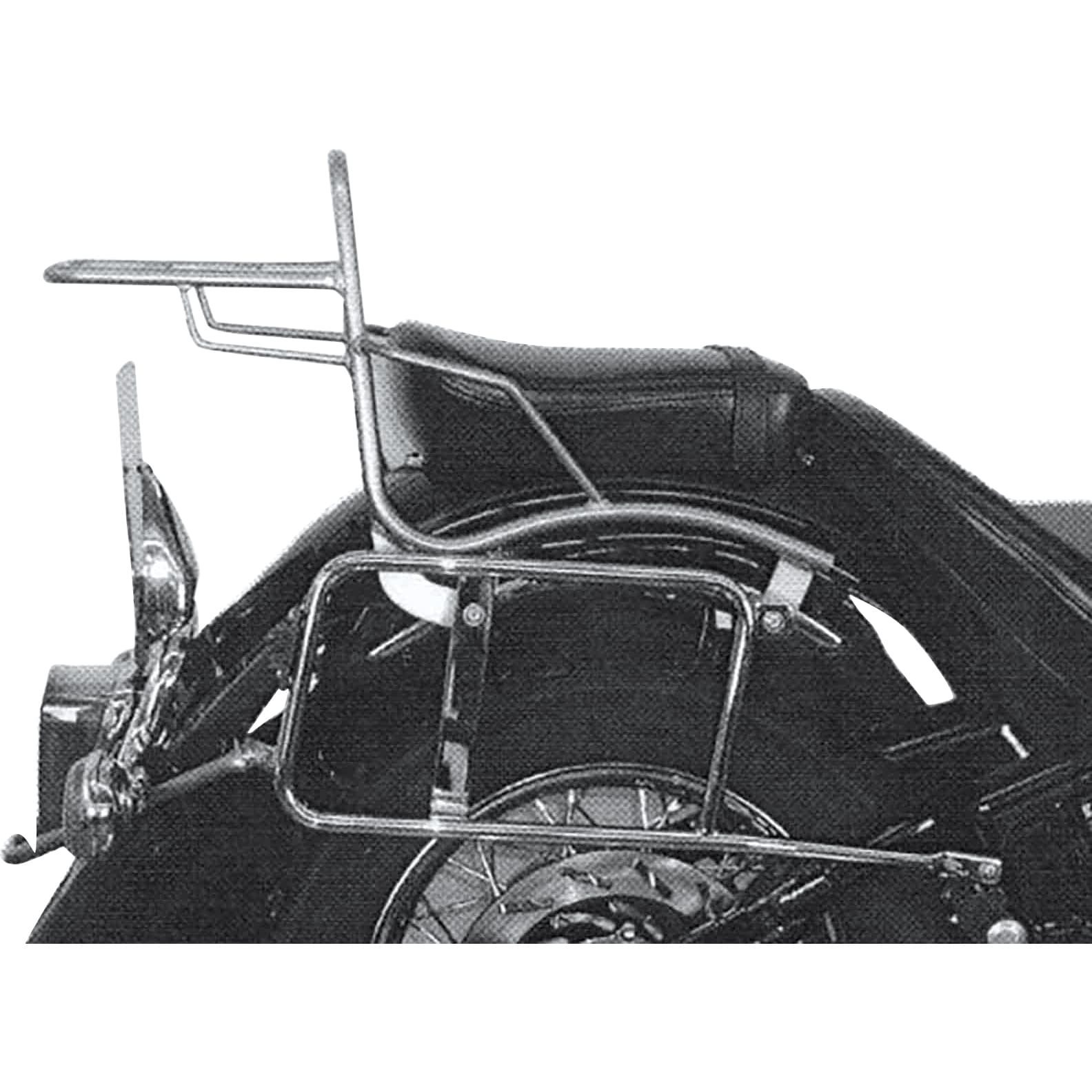Hepco & Becker Seitenkofferträger chrom für XVS 1100 Drag Star Classic - Motorradzubehör - Motorradgepäck